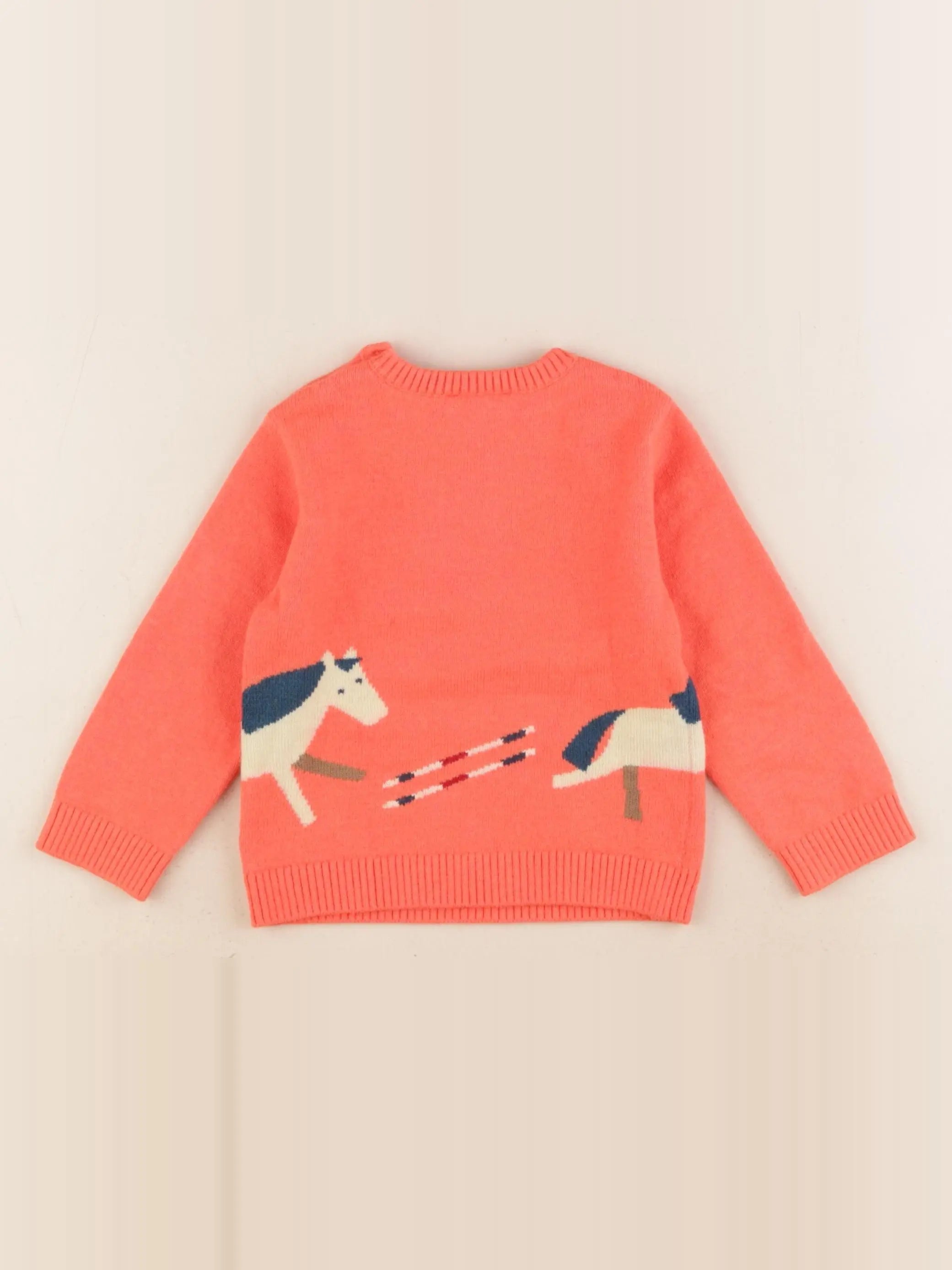 Jacadi - pull orange - 18 mois