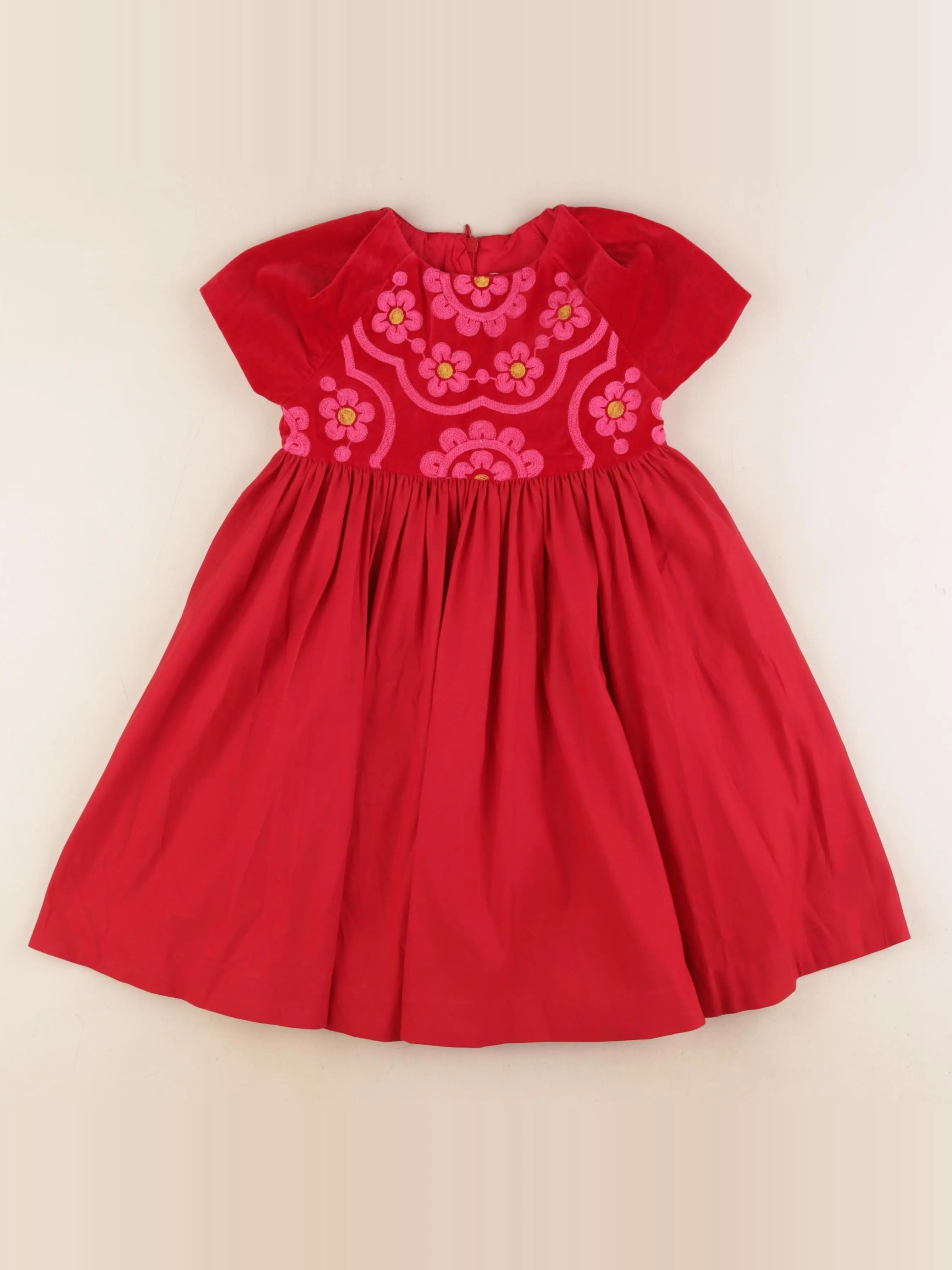 Jacadi - robe rouge - 3 ans