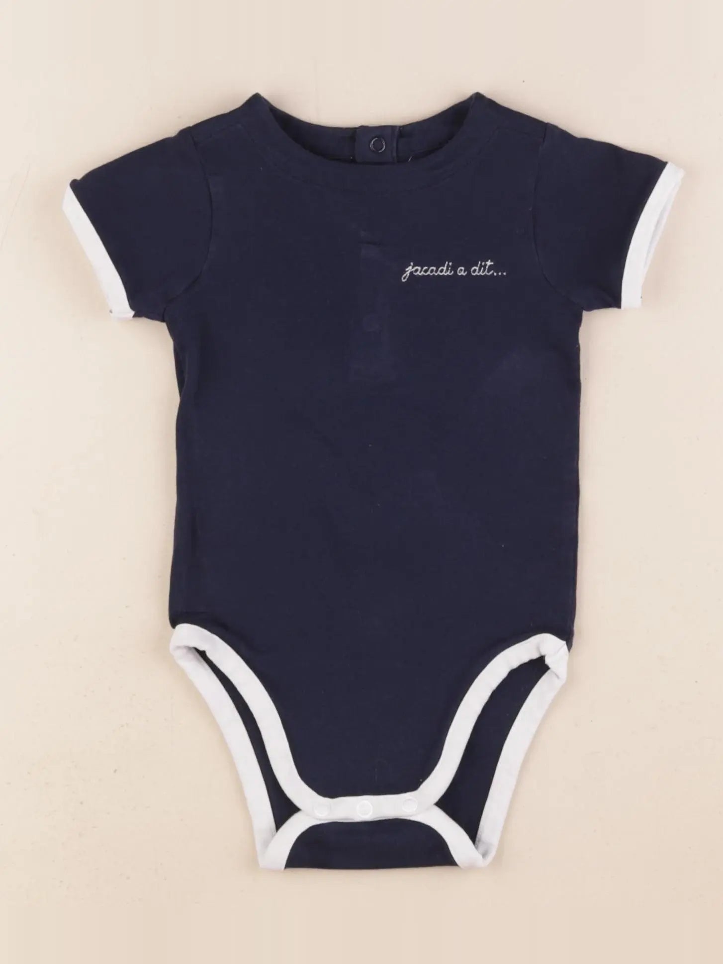 Jacadi - body bleu - 12 mois
