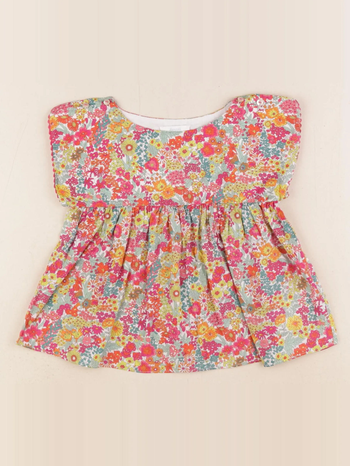 Jacadi - blouse liberty multicolore - 24 mois