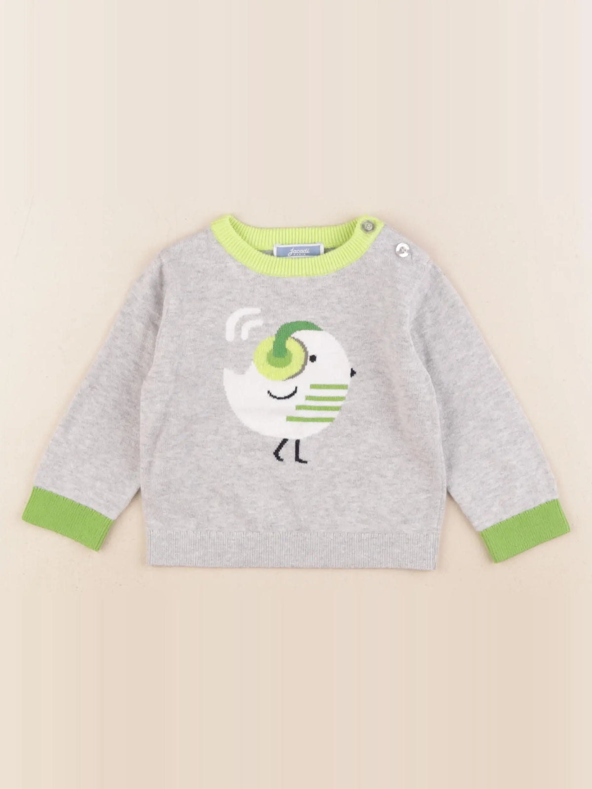 Jacadi - pull gris - 12 mois