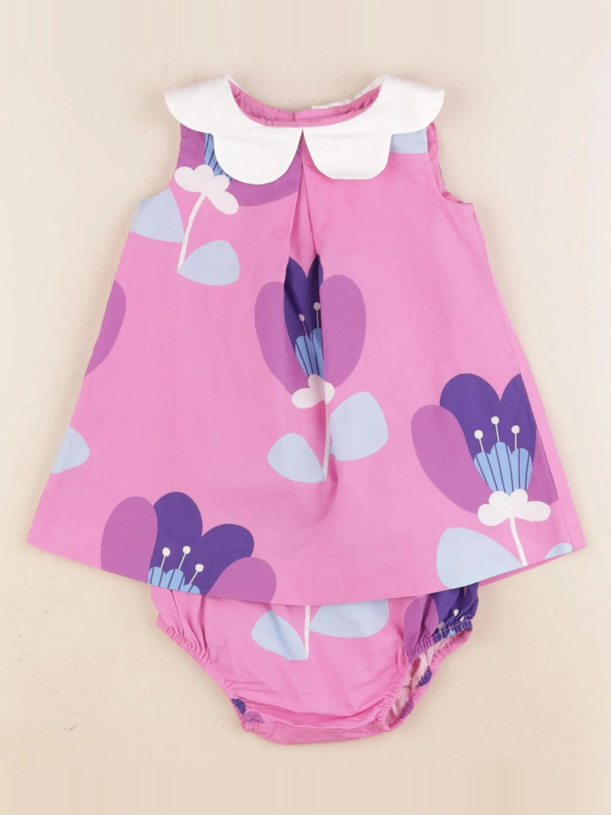 Jacadi - robe rose - 6 mois