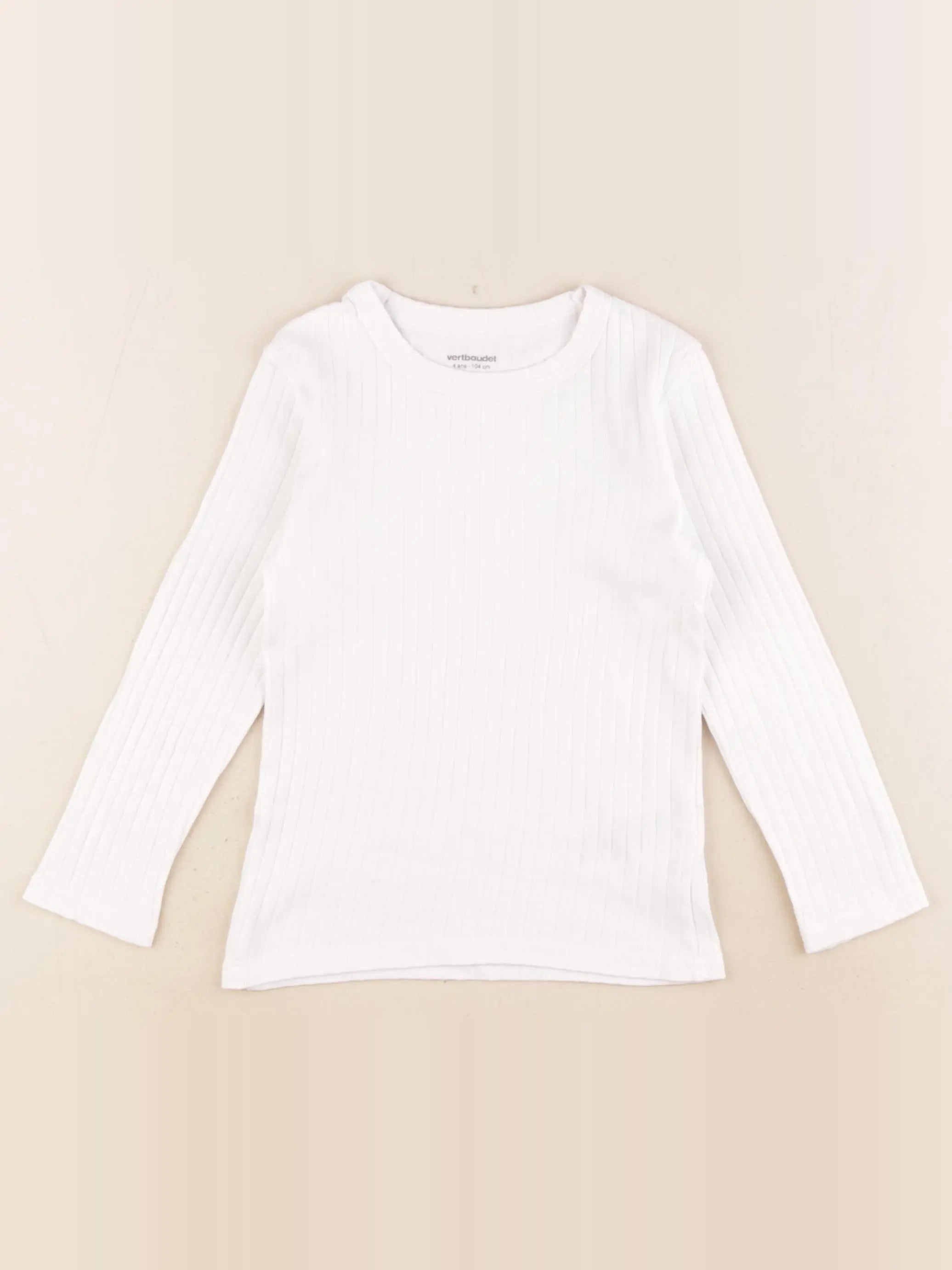 Vertbaudet - maillot de corps blanc - 4 ans