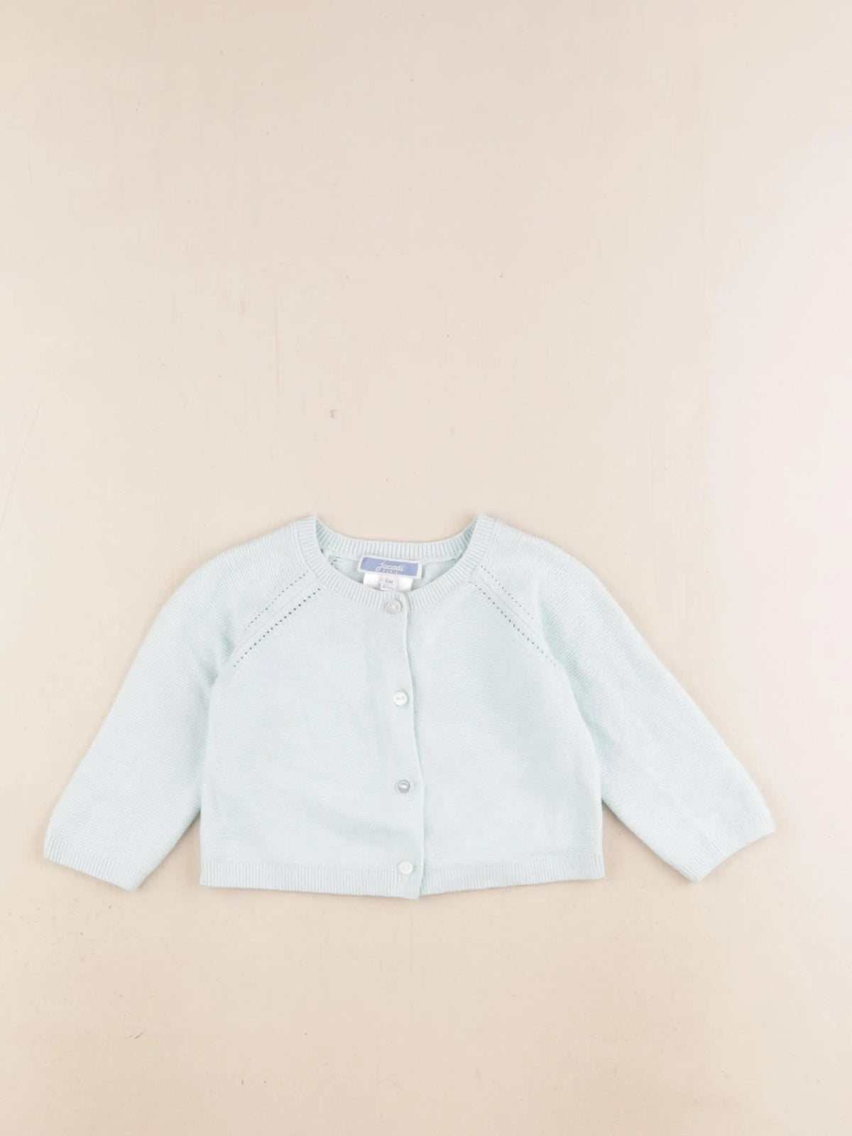 Jacadi - gilet bleu - 6 mois