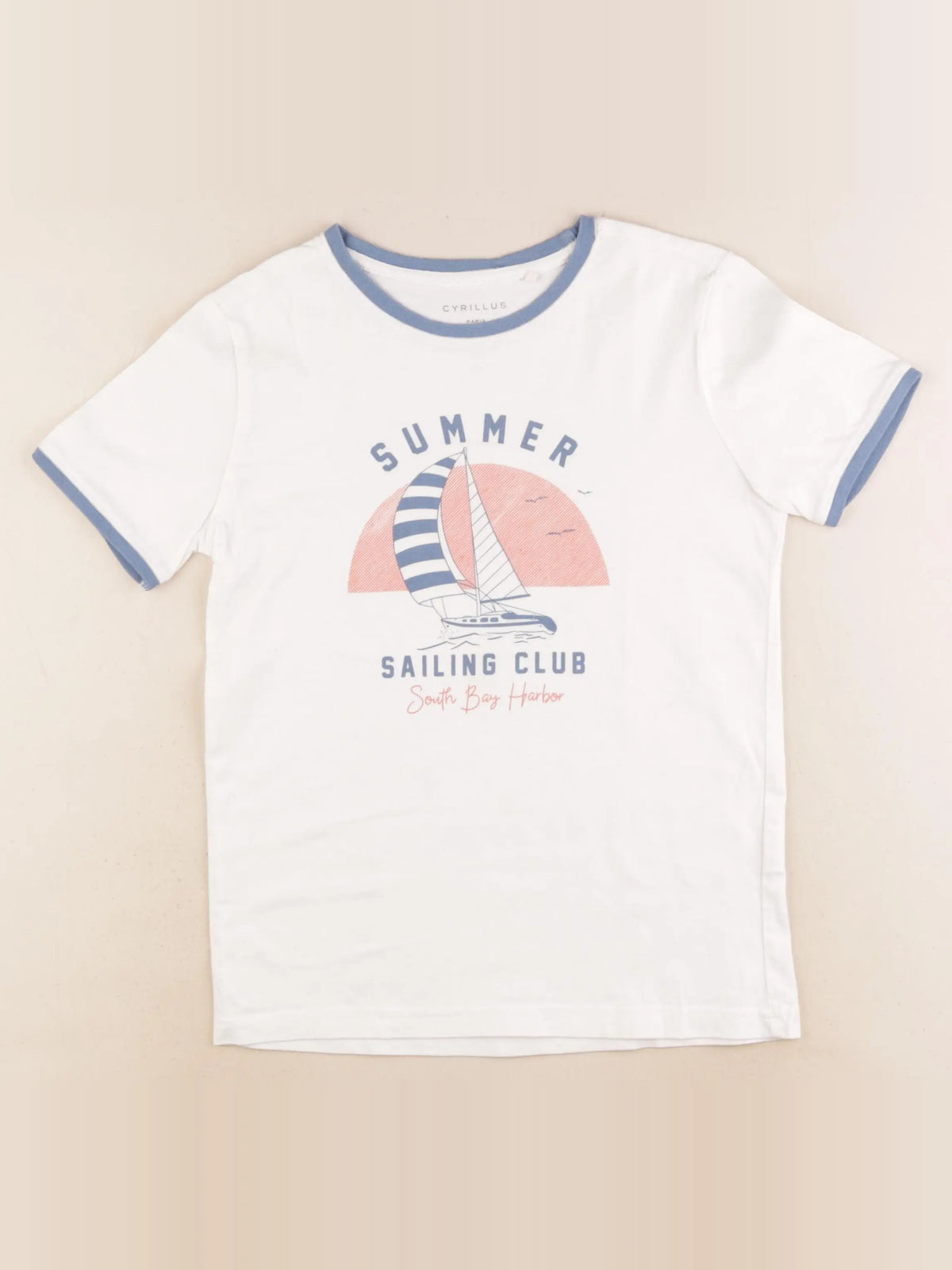 Cyrillus - tee-shirt blanc - 10 ans