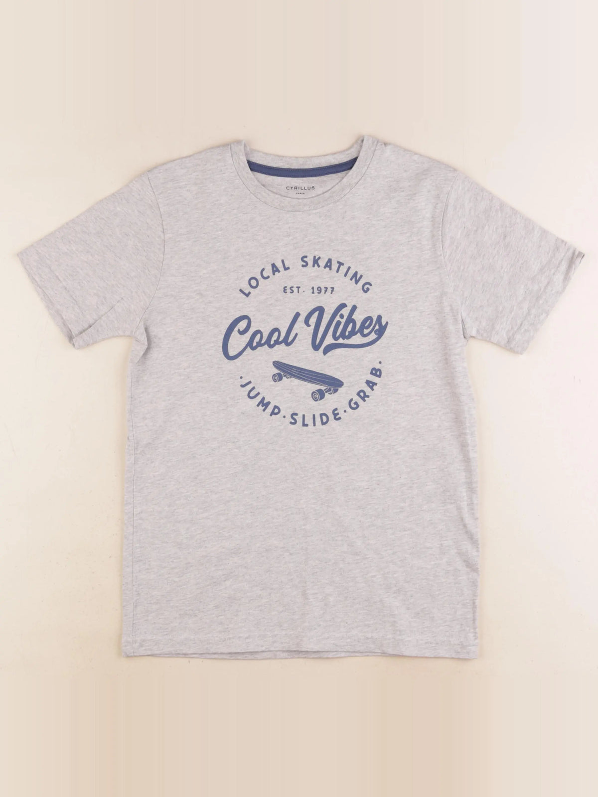 Cyrillus - tee-shirt gris - 10 ans