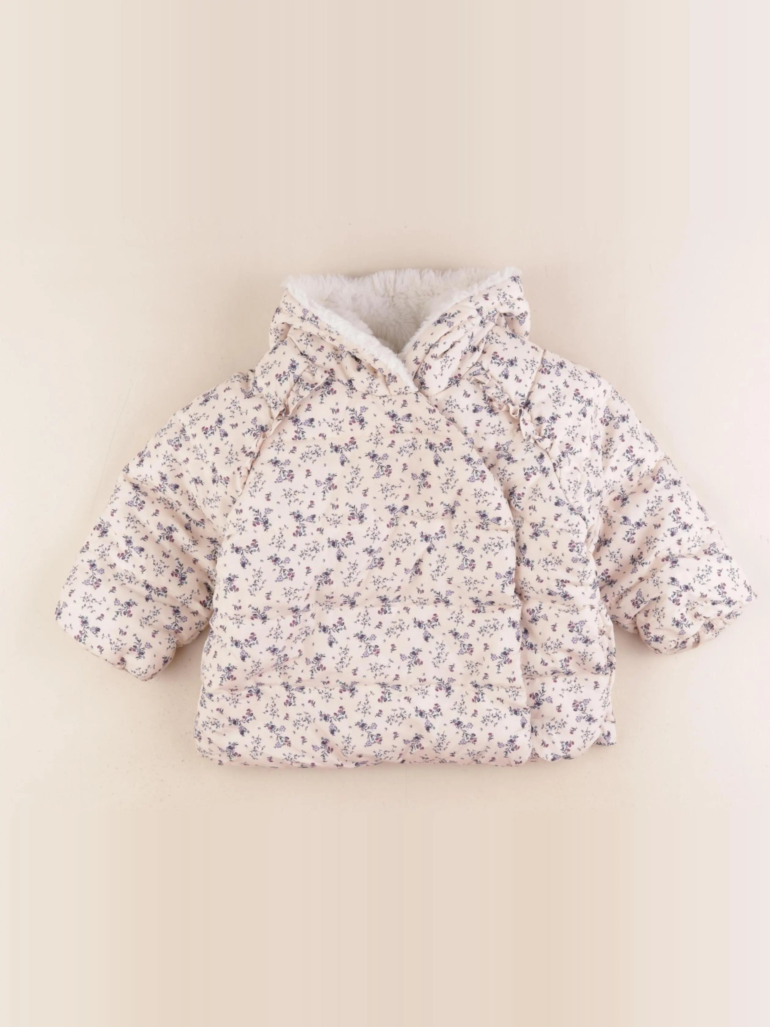 Vertbaudet - manteau multicolore - 18 mois