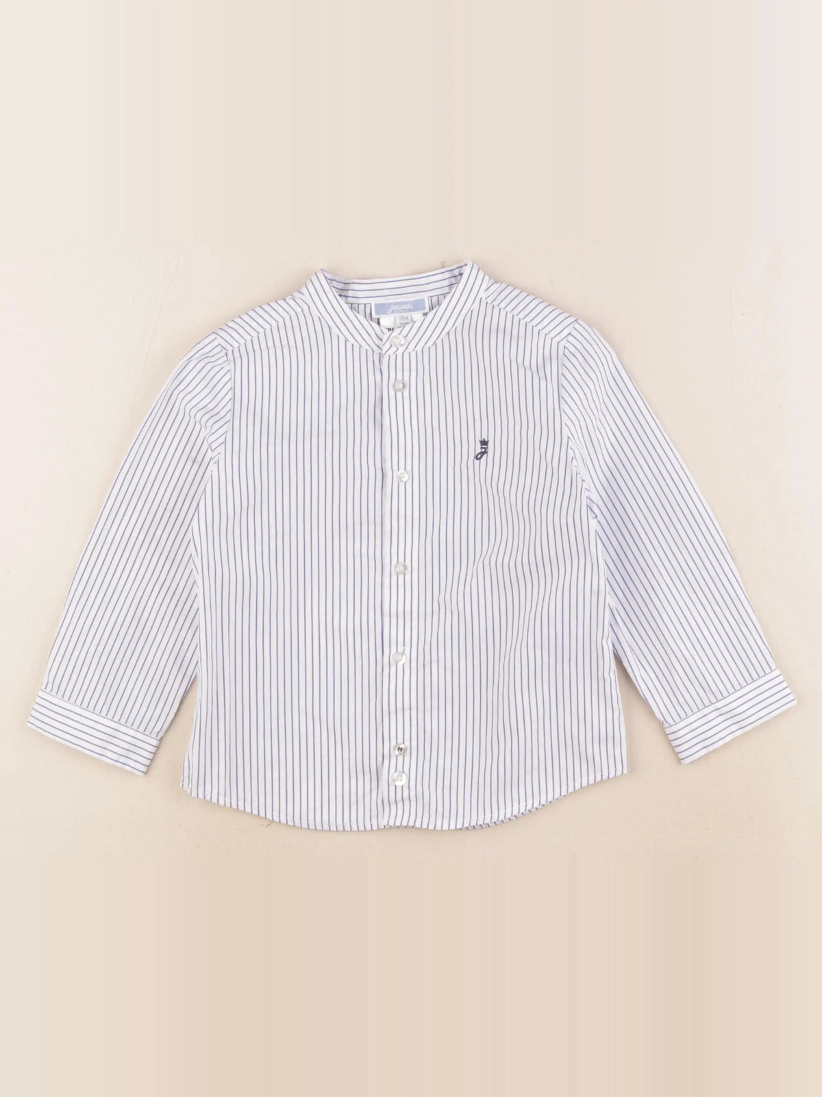 Jacadi - chemise blanc, bleu - 36 mois