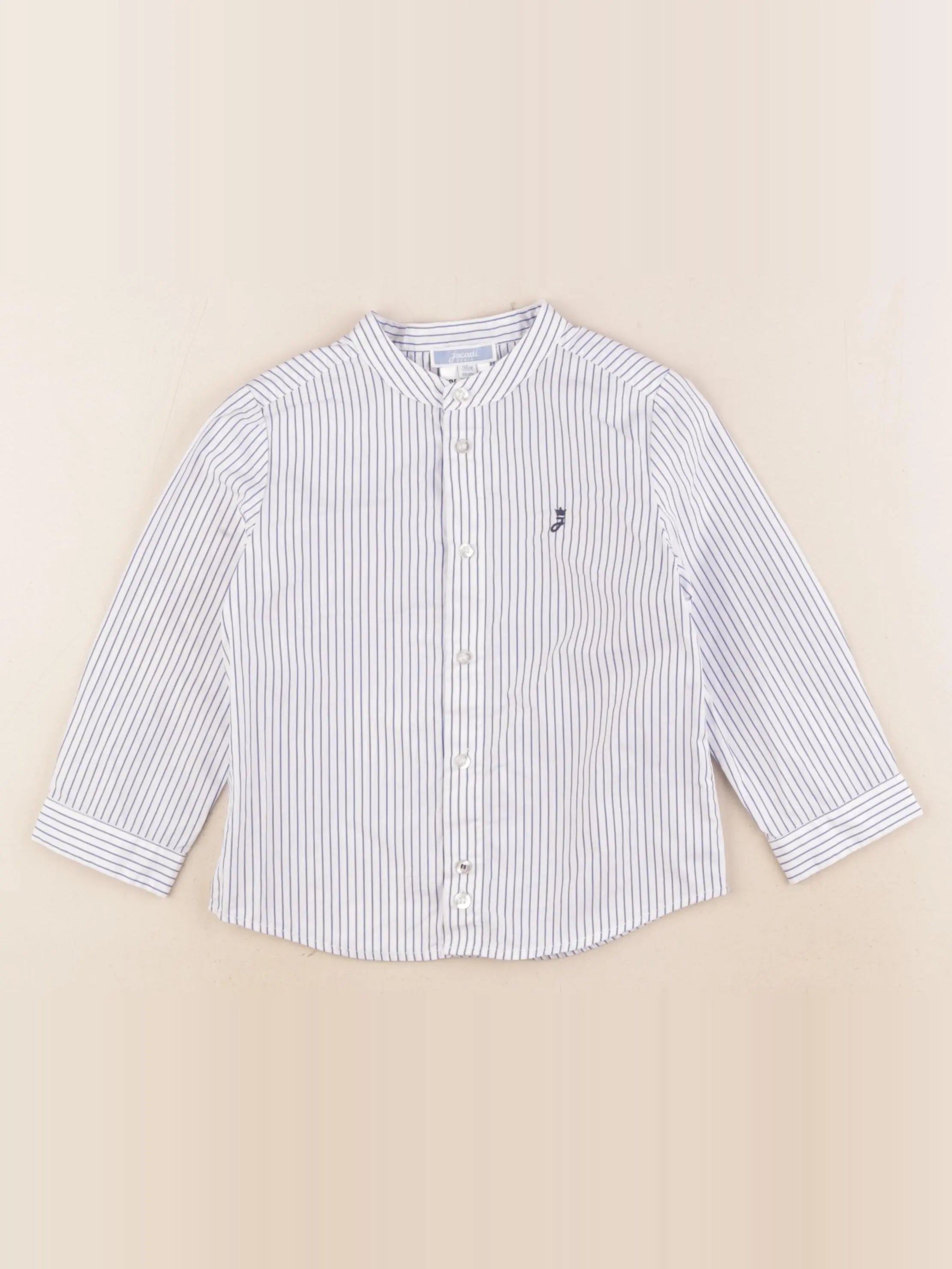 Jacadi - chemise blanc, bleu - 36 mois