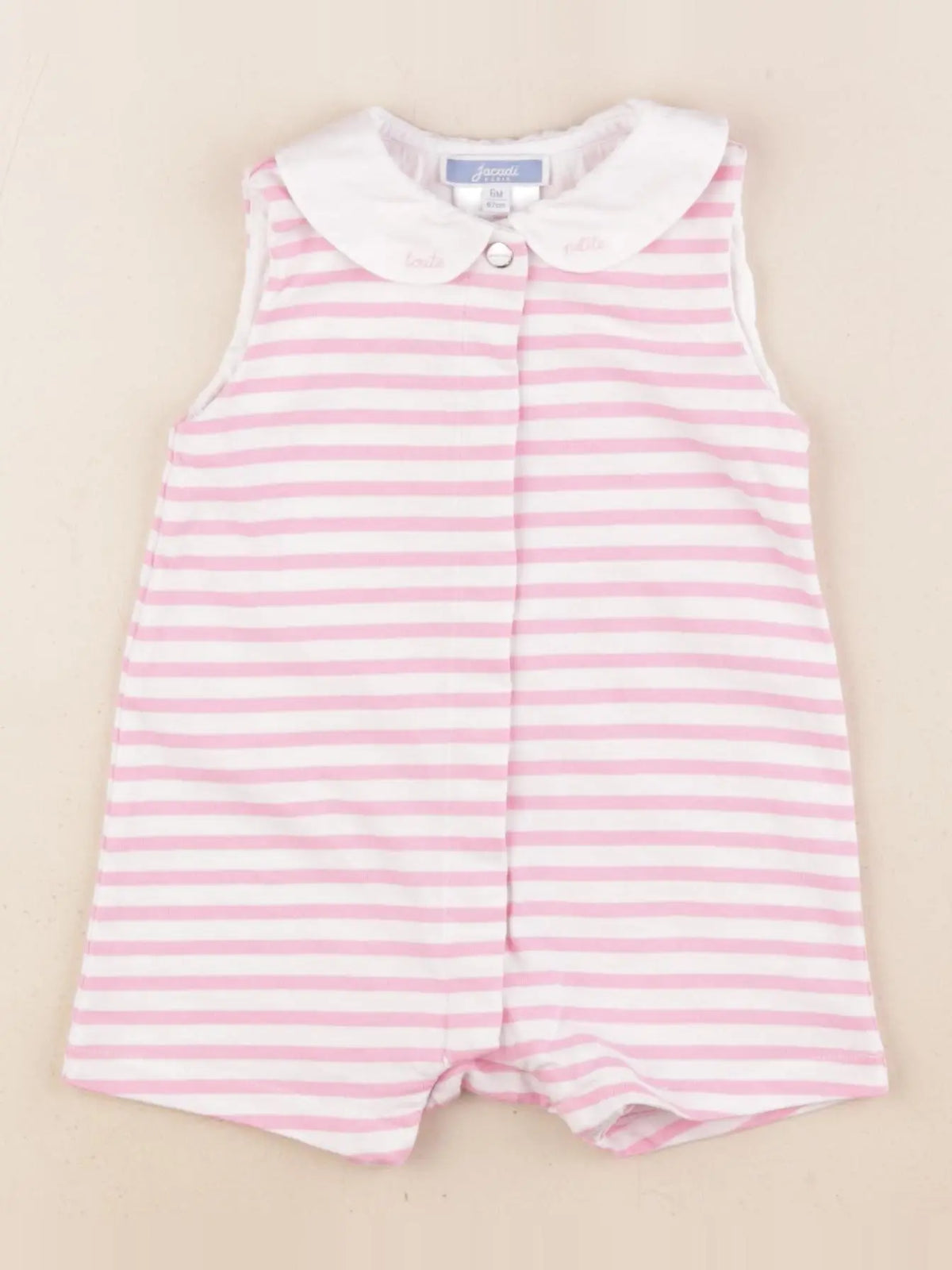 Jacadi - combinaison rose - 6 mois