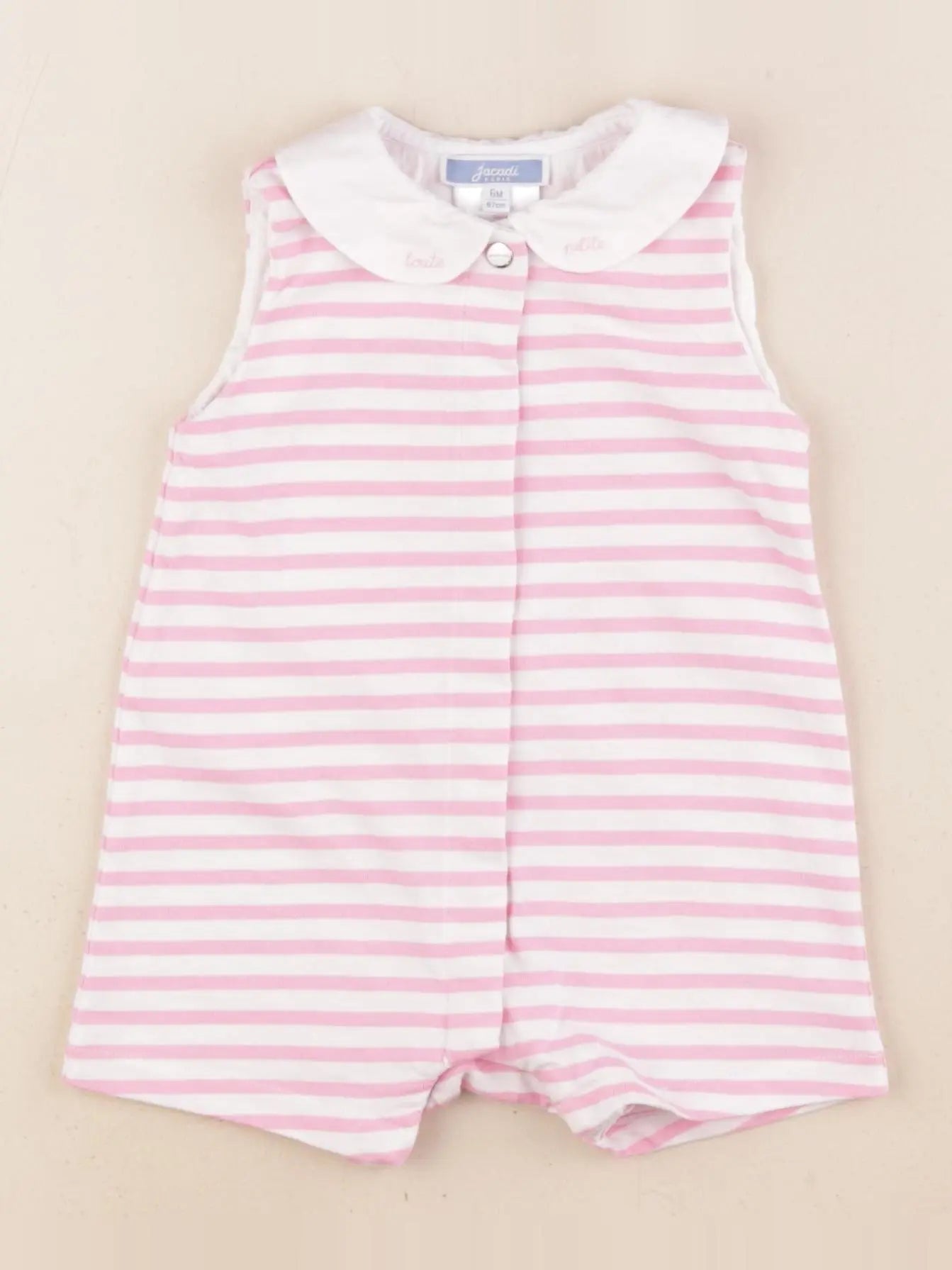 Jacadi - combinaison rose - 6 mois