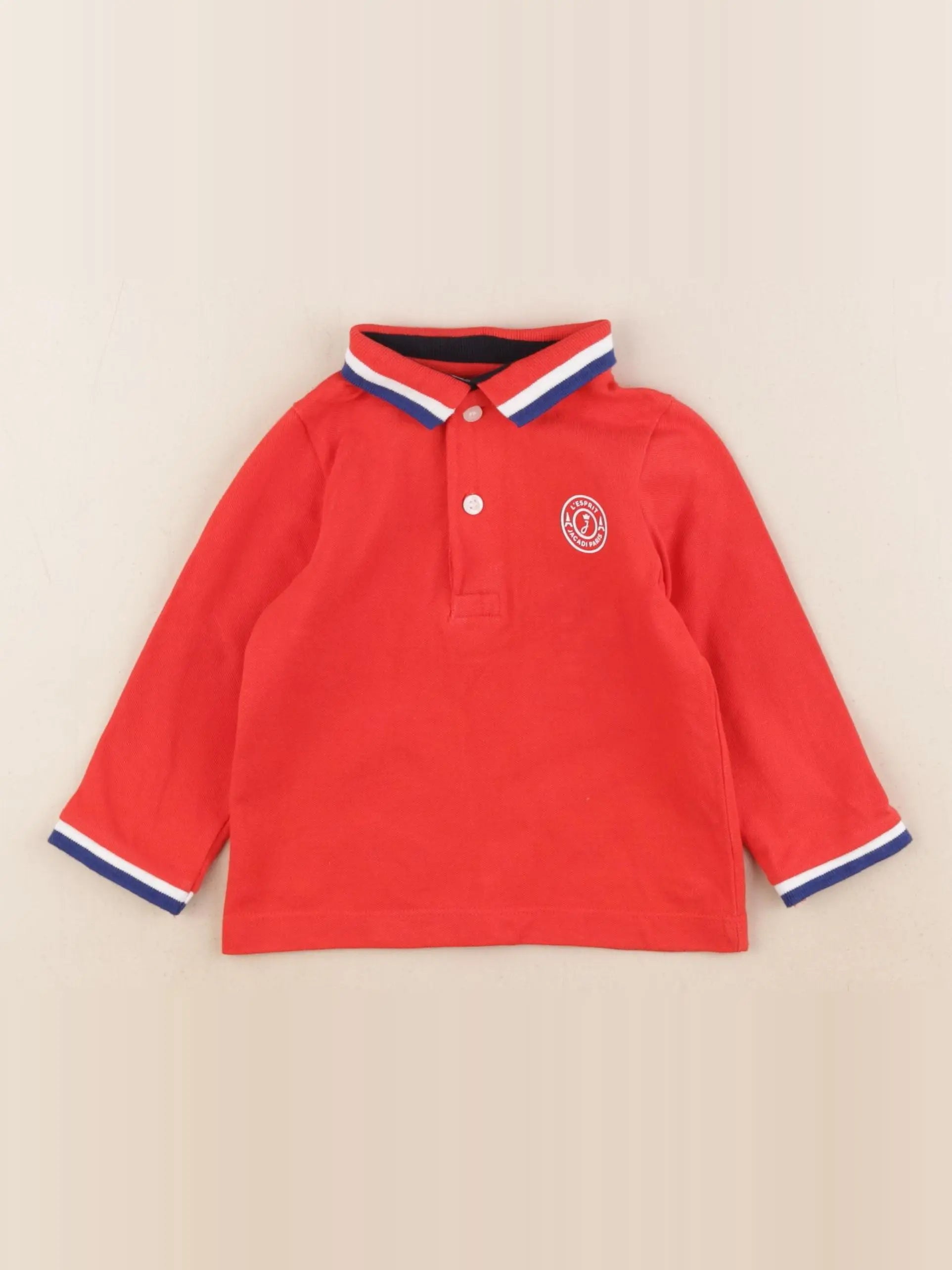 Jacadi - polo rouge - 12 mois