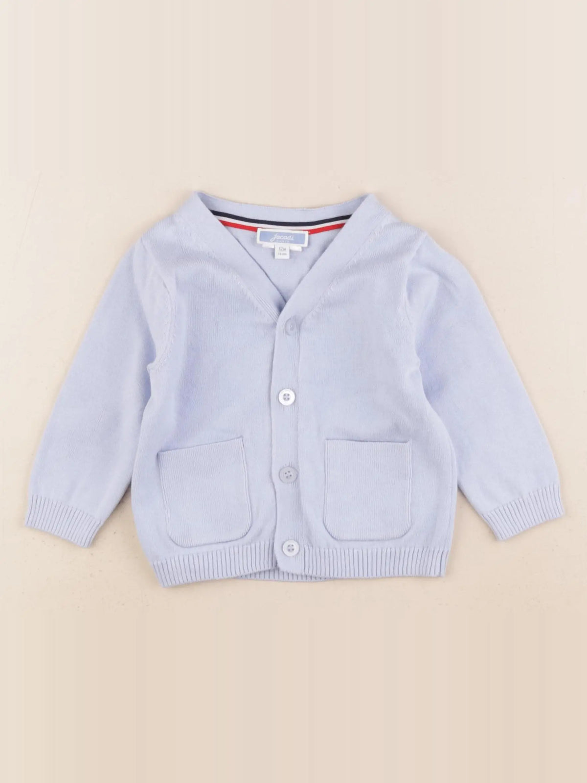 Jacadi - gilet bleu - 12 mois