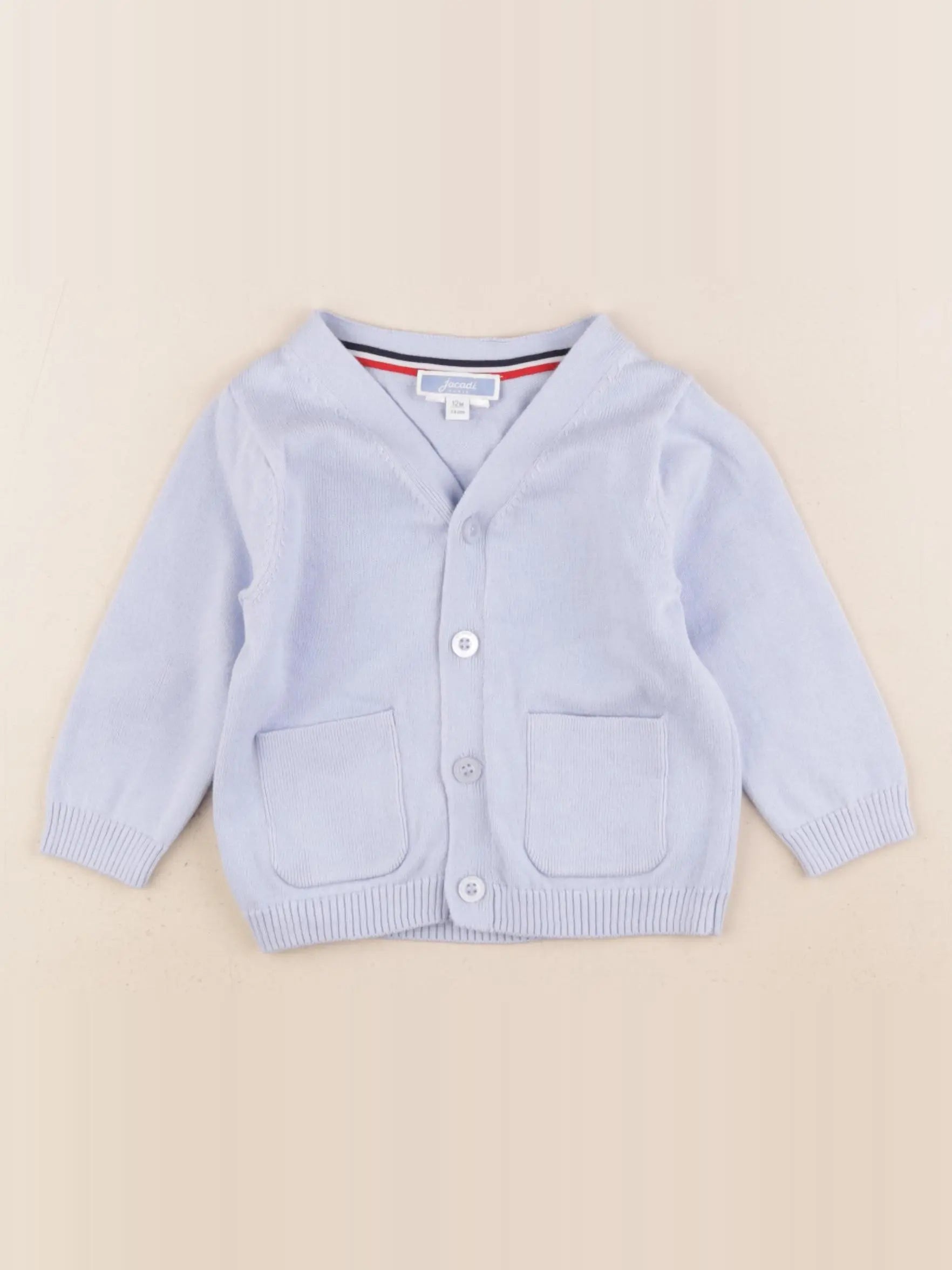 Jacadi - gilet bleu - 12 mois