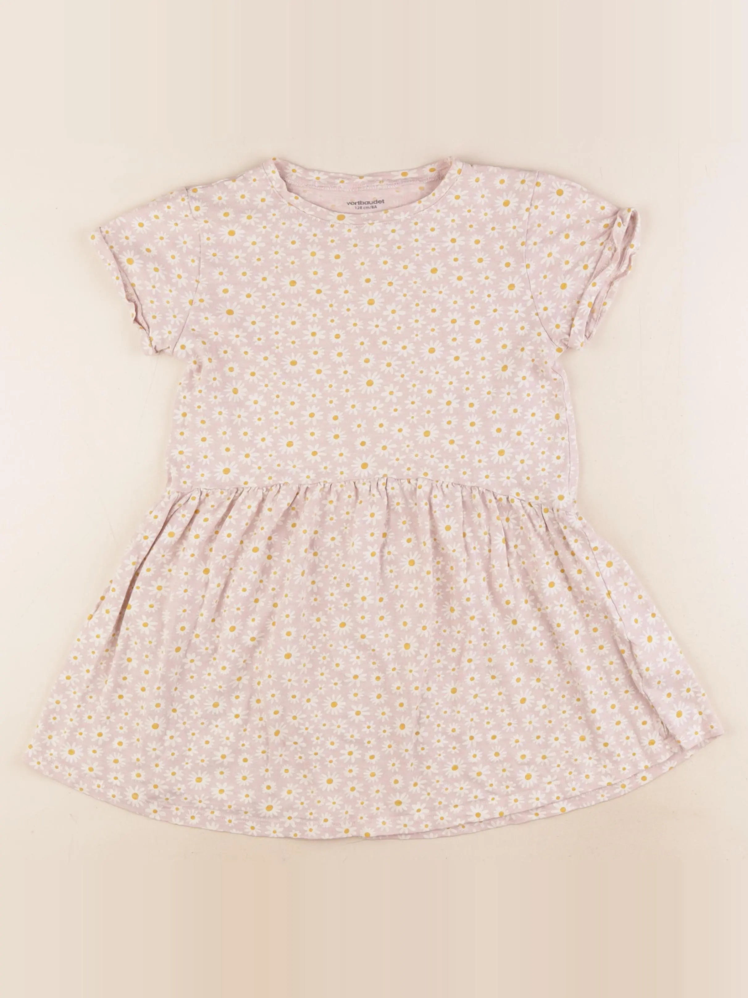 Vertbaudet - robe rose - 8 ans