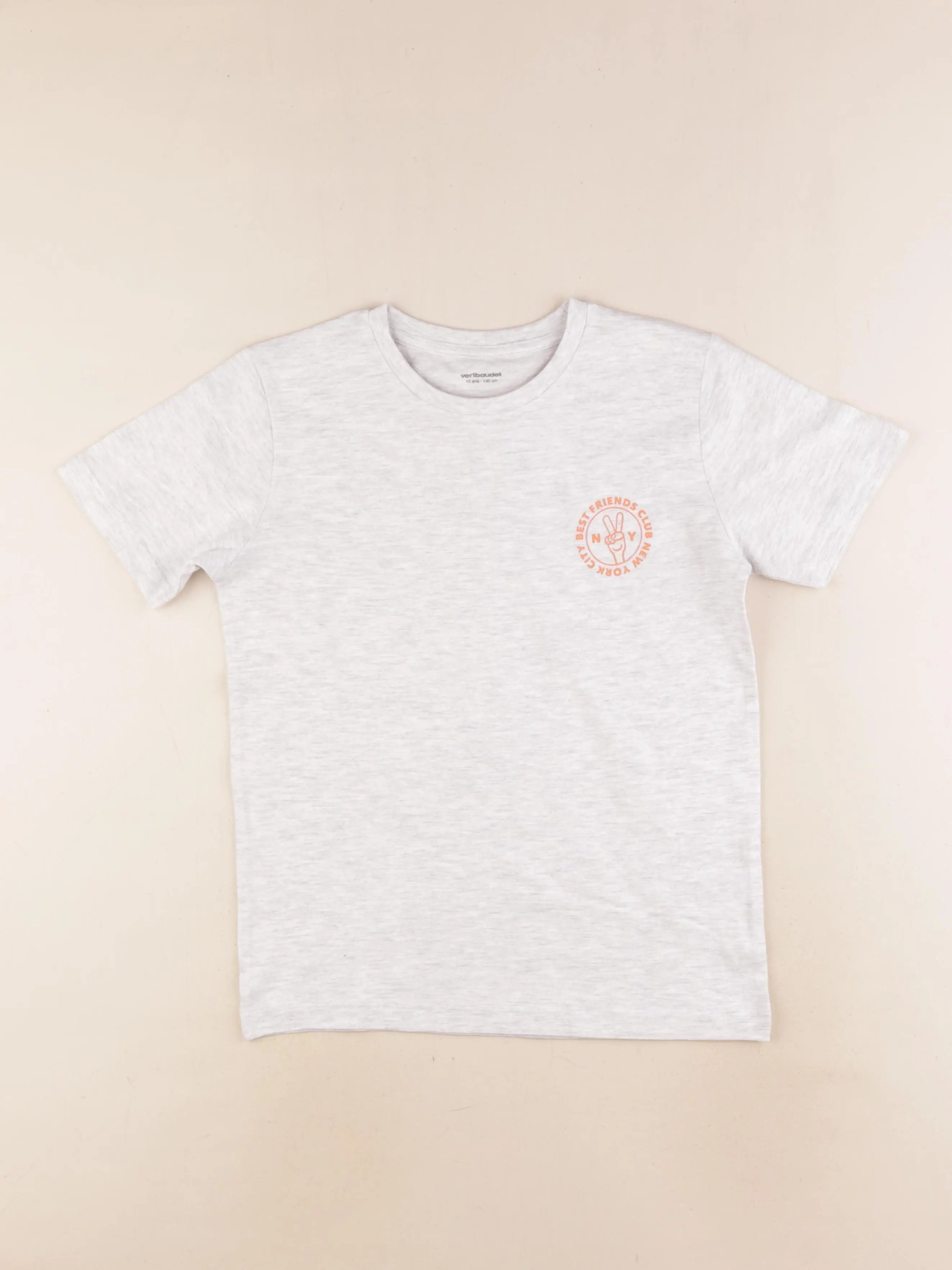 Vertbaudet - tee-shirt gris - 10 ans