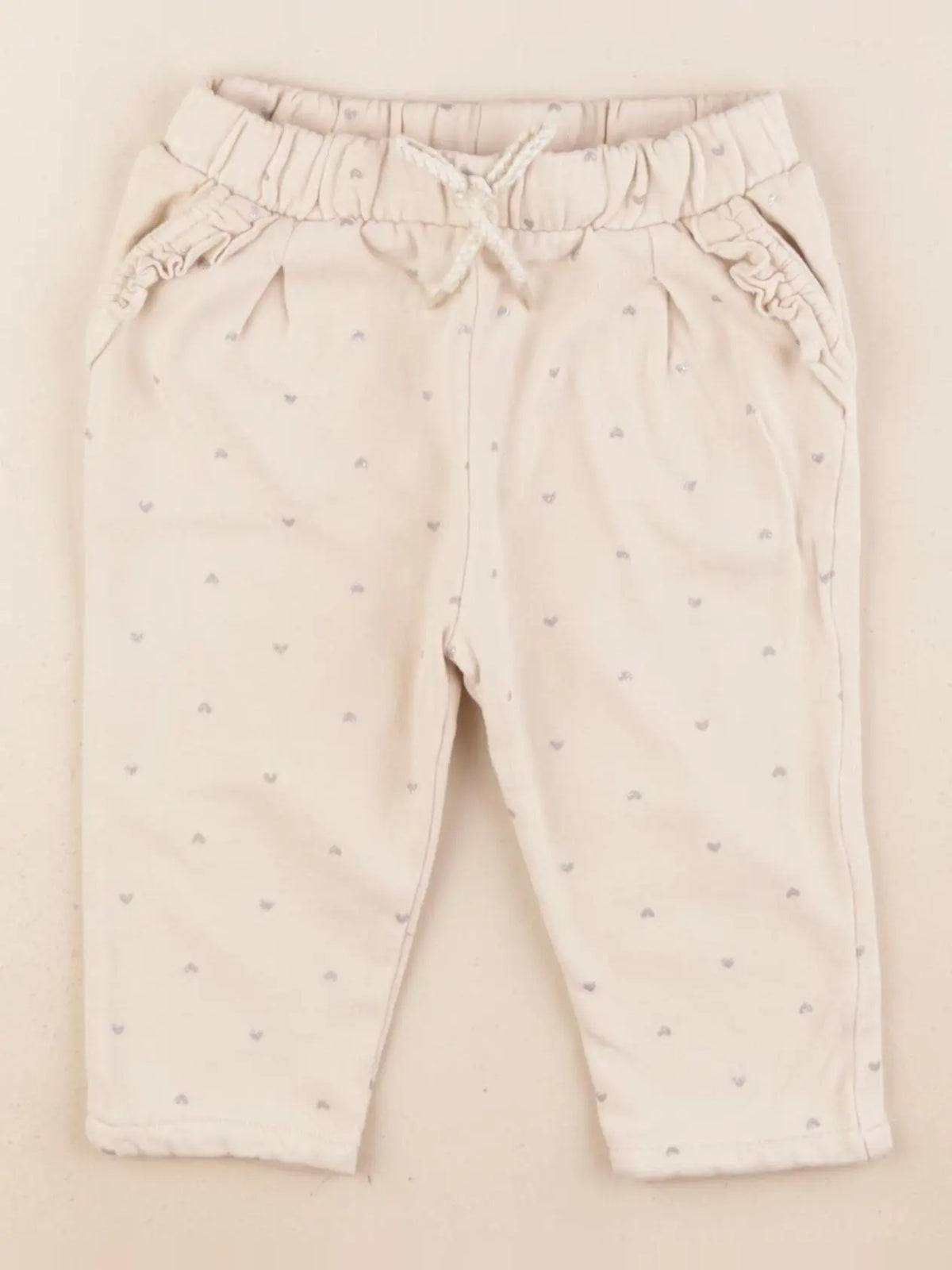 Vertbaudet - pantalon beige - 12 mois