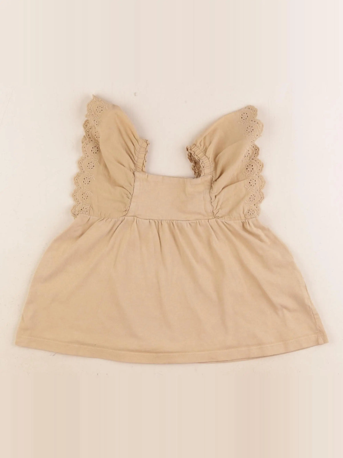Vertbaudet - tee-shirt beige - 2 ans