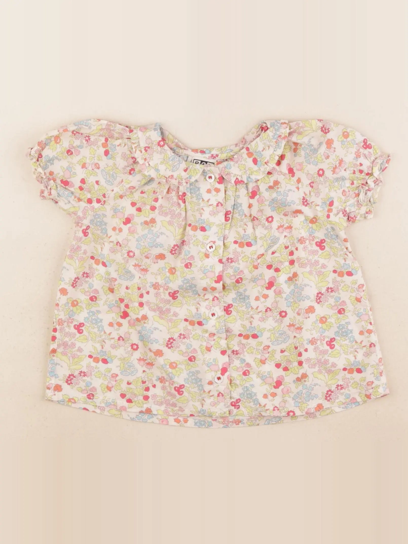 Bonton - blouse multicolore - 12 mois
