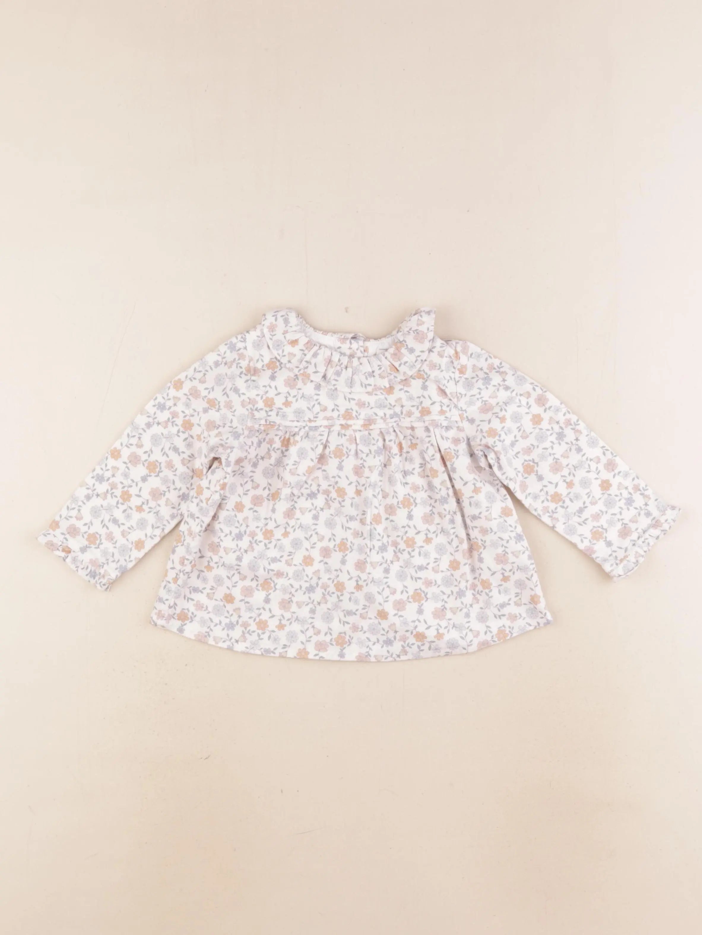 Cyrillus - blouse blanc - 9 mois