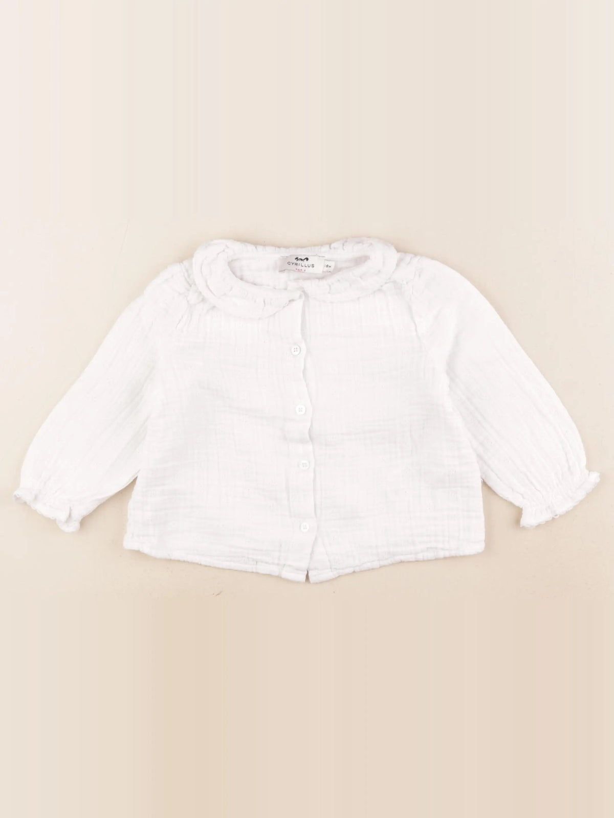 Cyrillus - blouse blanc - 18 mois