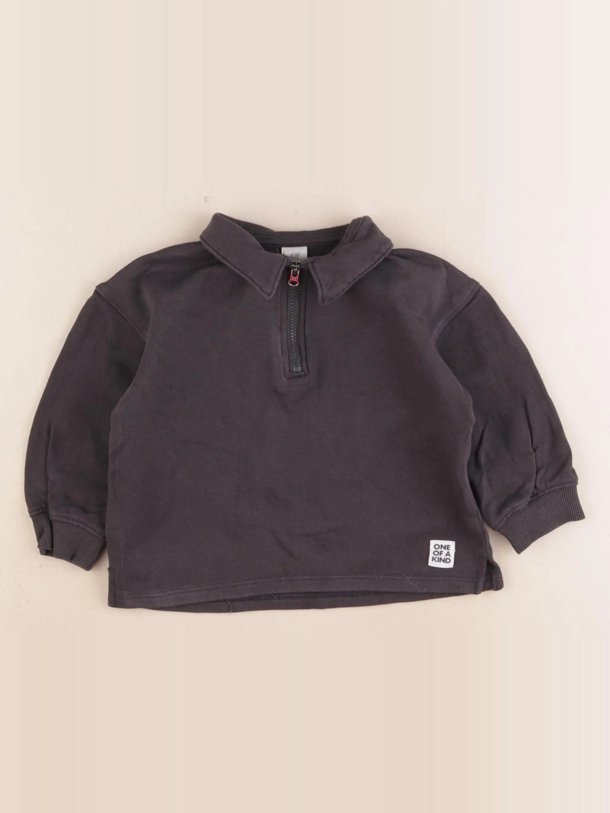 H&M - sweat gris - 12/18 mois