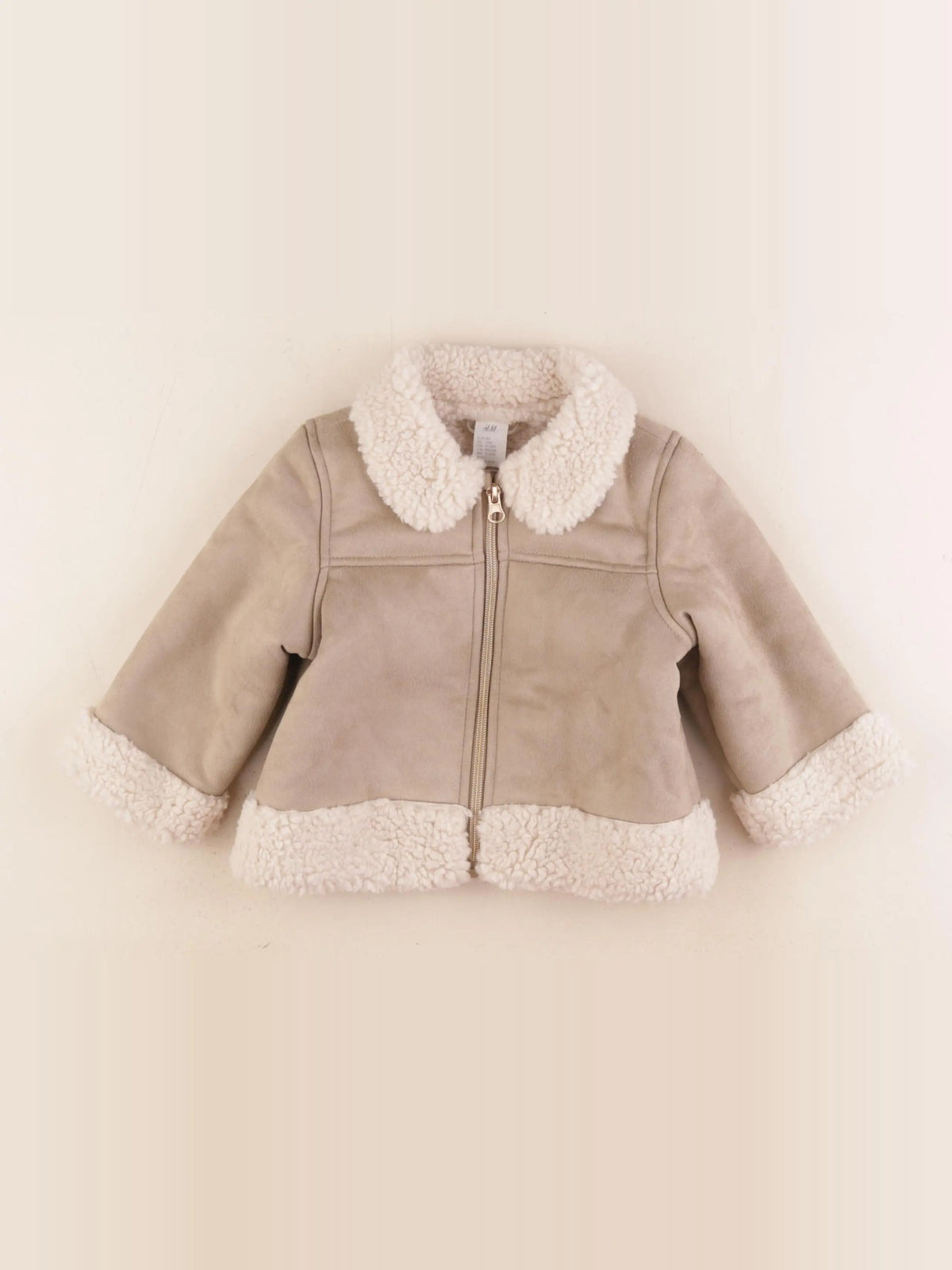 H&M - manteau beige - 9/12 mois