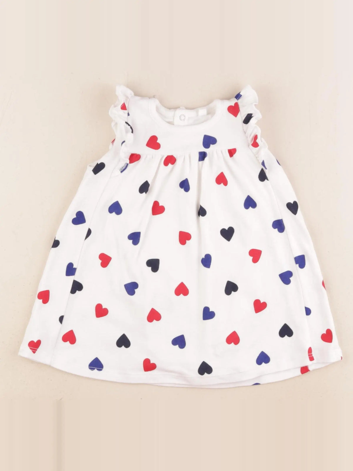 Petit Bateau - body robe multicolore - 12 mois