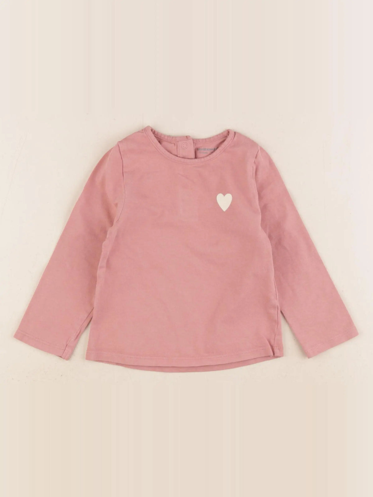 Vertbaudet - tee-shirt rose - 12 mois