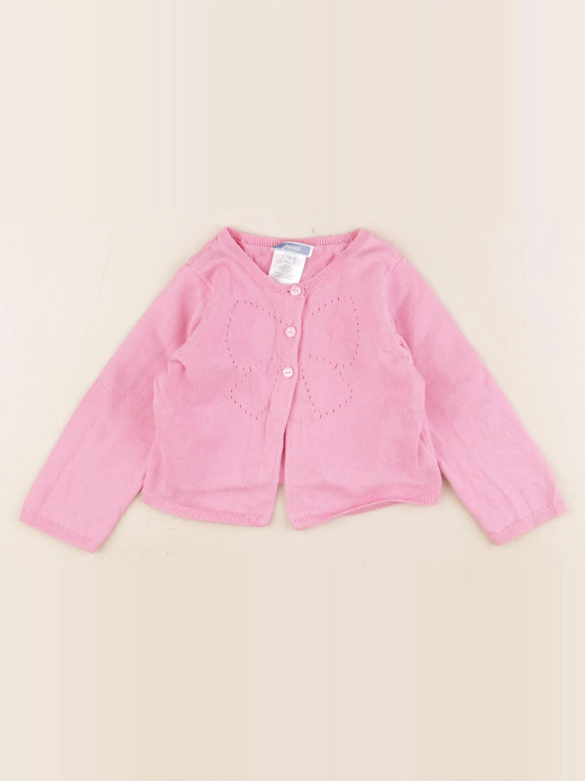 Jacadi - gilet rose - 24 mois