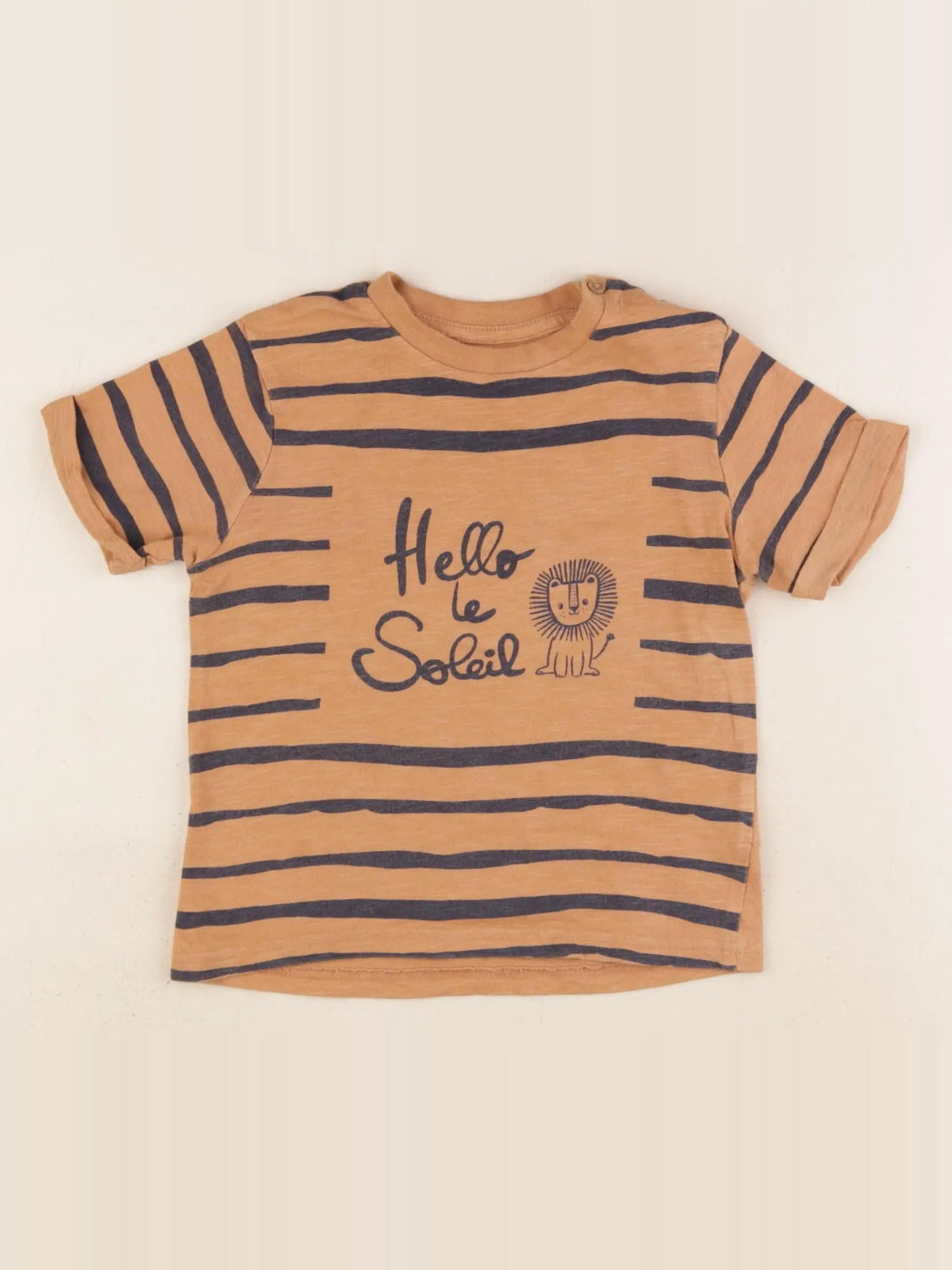 Vertbaudet - tee-shirt marron - 3 ans