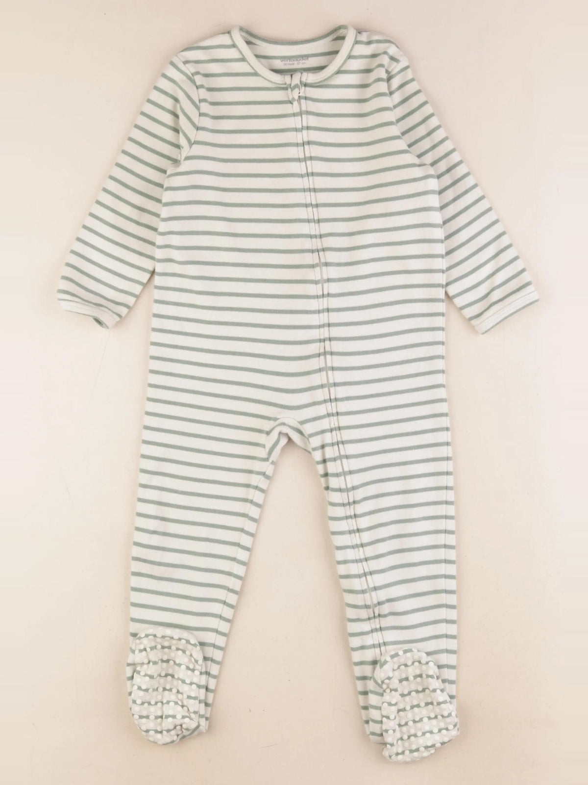 Vertbaudet - pyjama coton vert - 36 mois