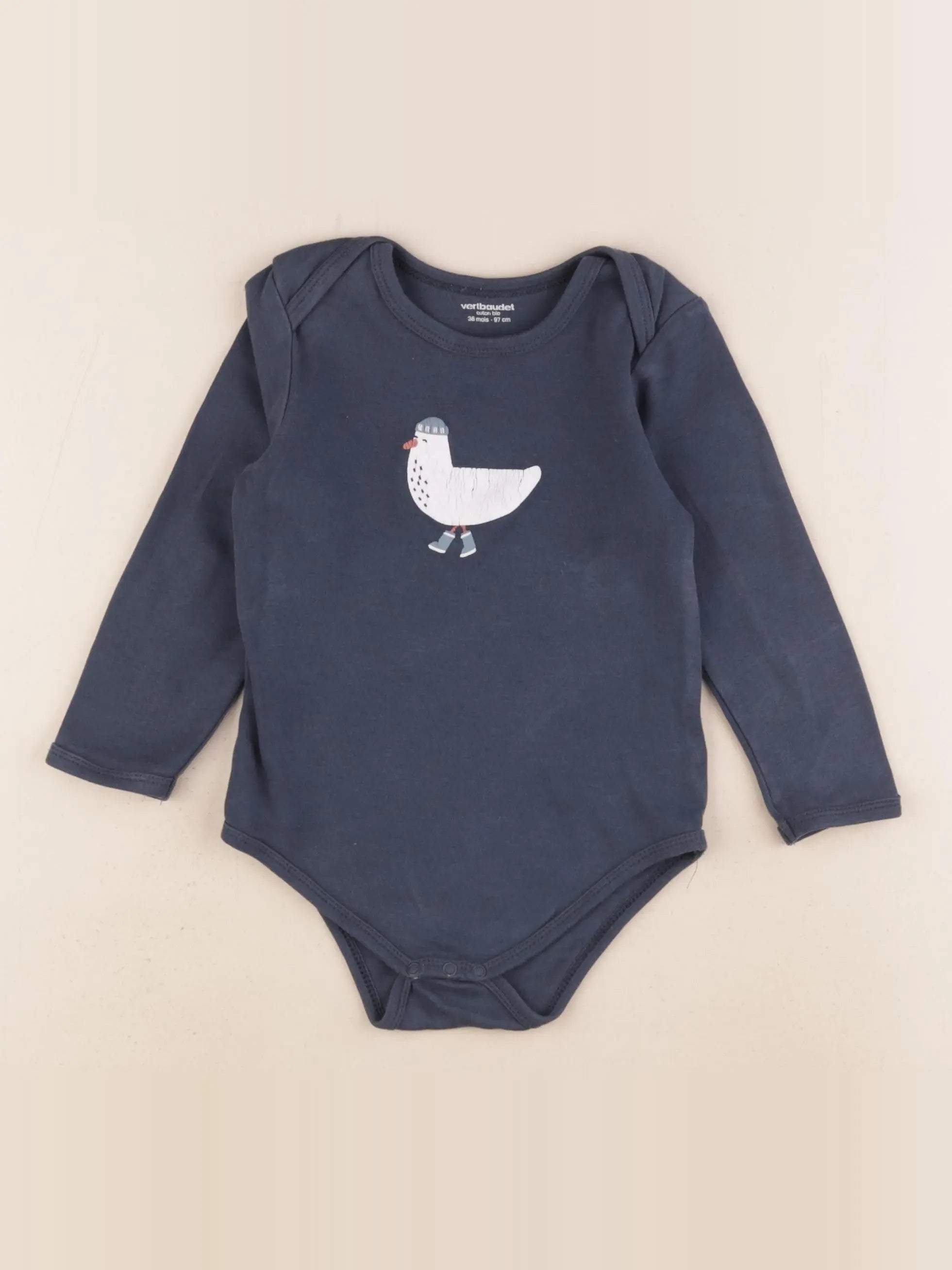 Vertbaudet - body bleu - 36 mois