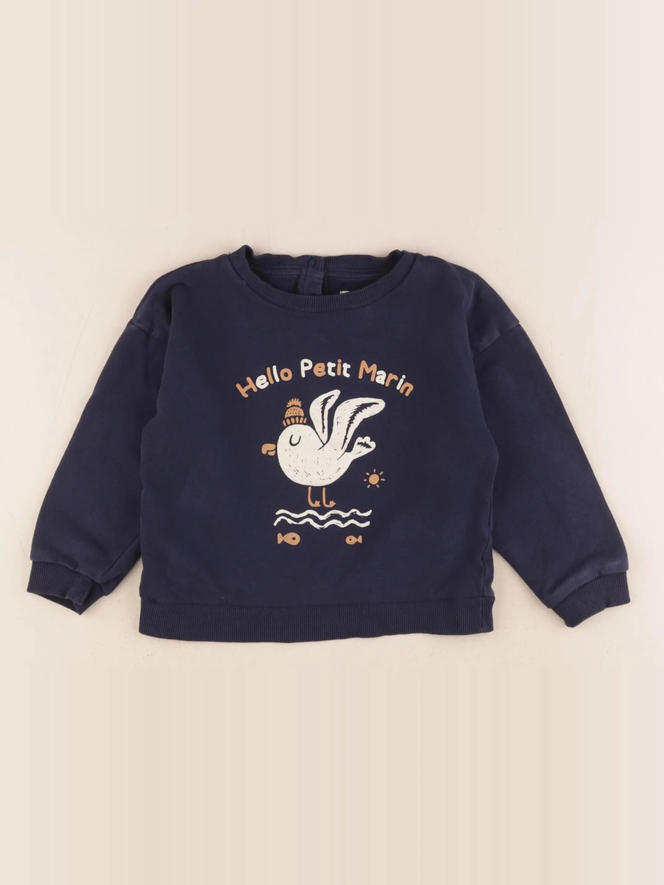 Vertbaudet - sweat bleu - 36 mois