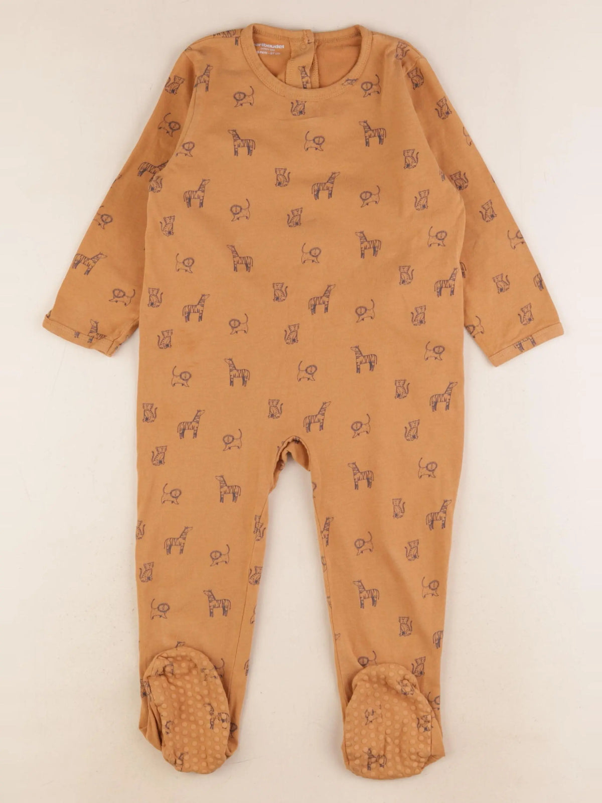 Vertbaudet - pyjama coton marron - 36 mois
