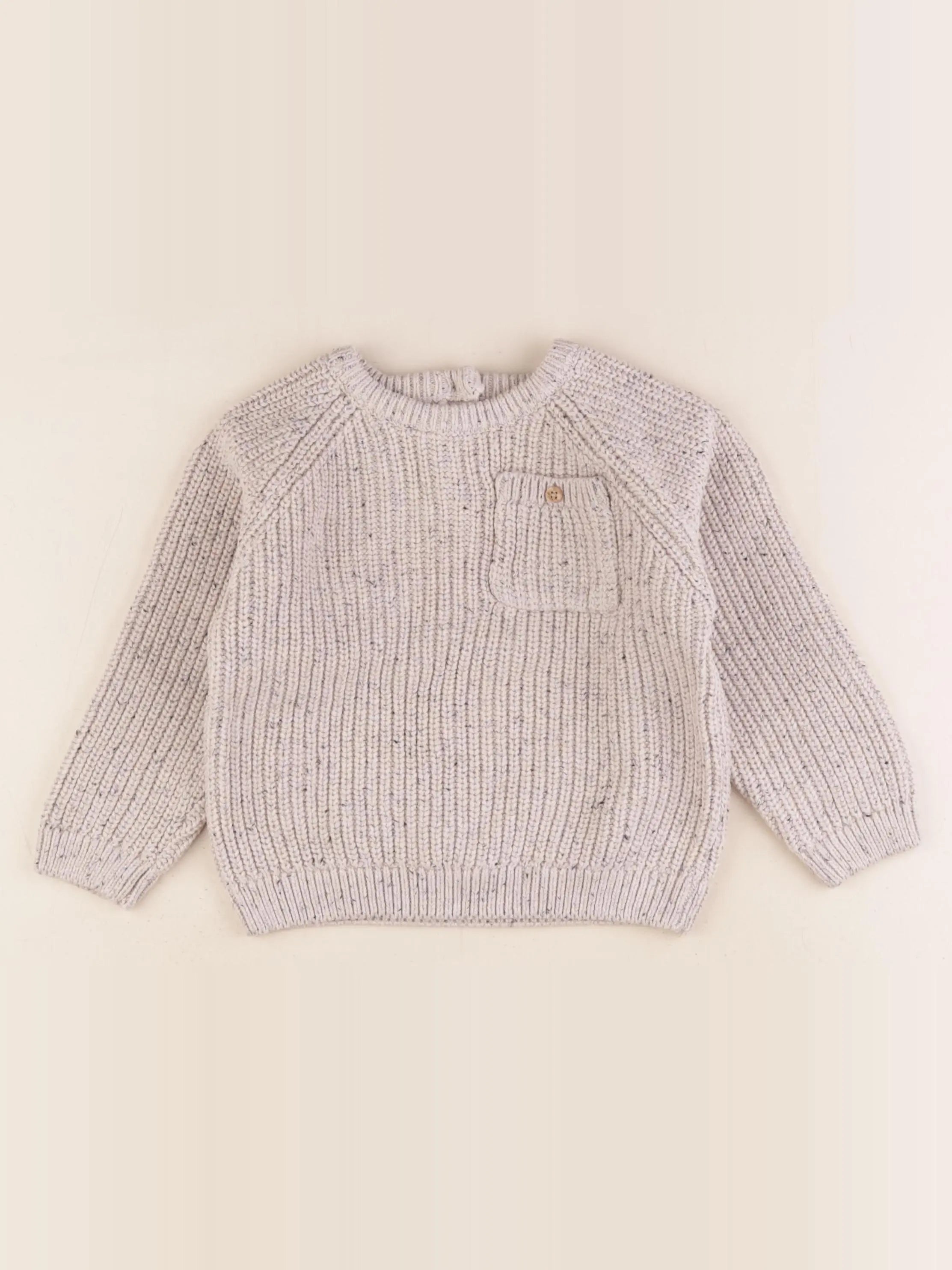 Vertbaudet - pull beige - 36 mois