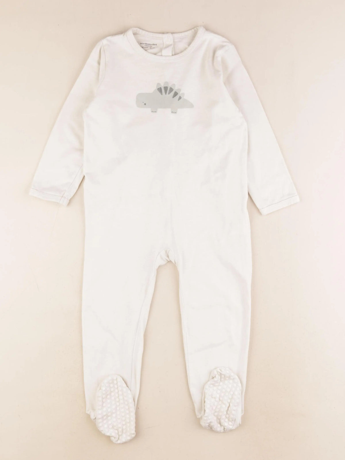 Vertbaudet - pyjama coton beige - 36 mois