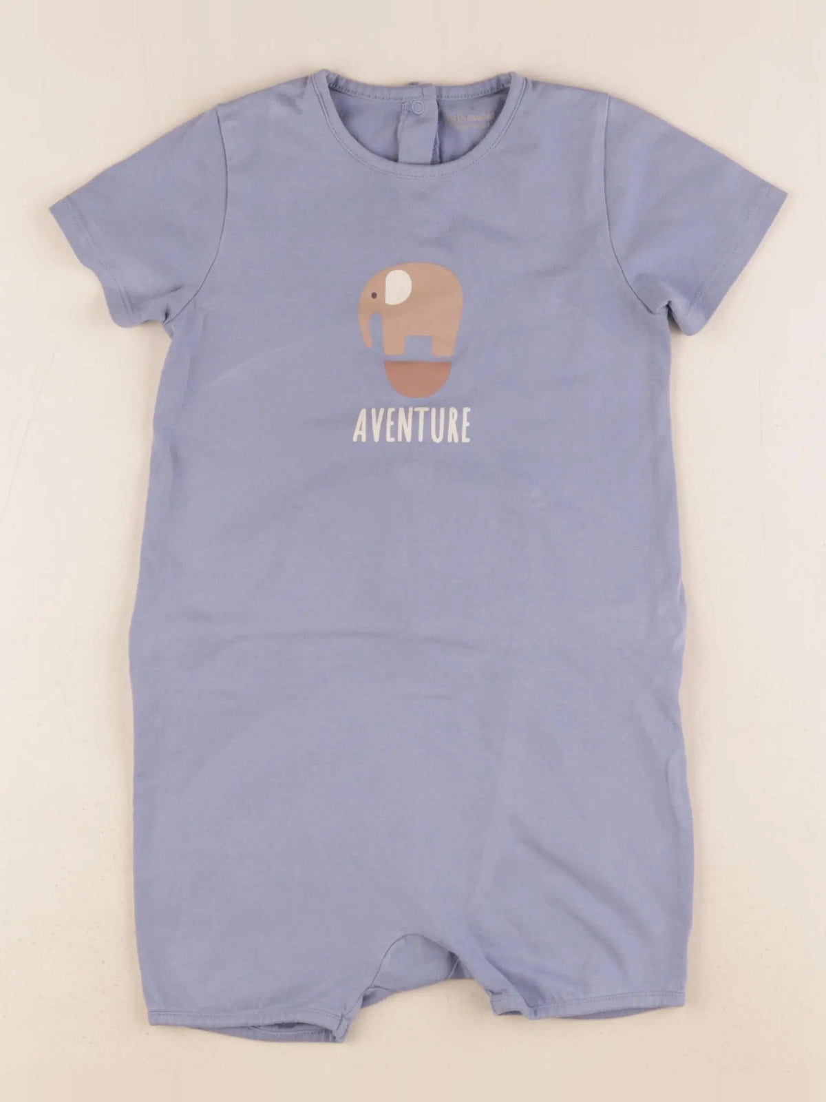 Vertbaudet - pyjama coton bleu - 36 mois