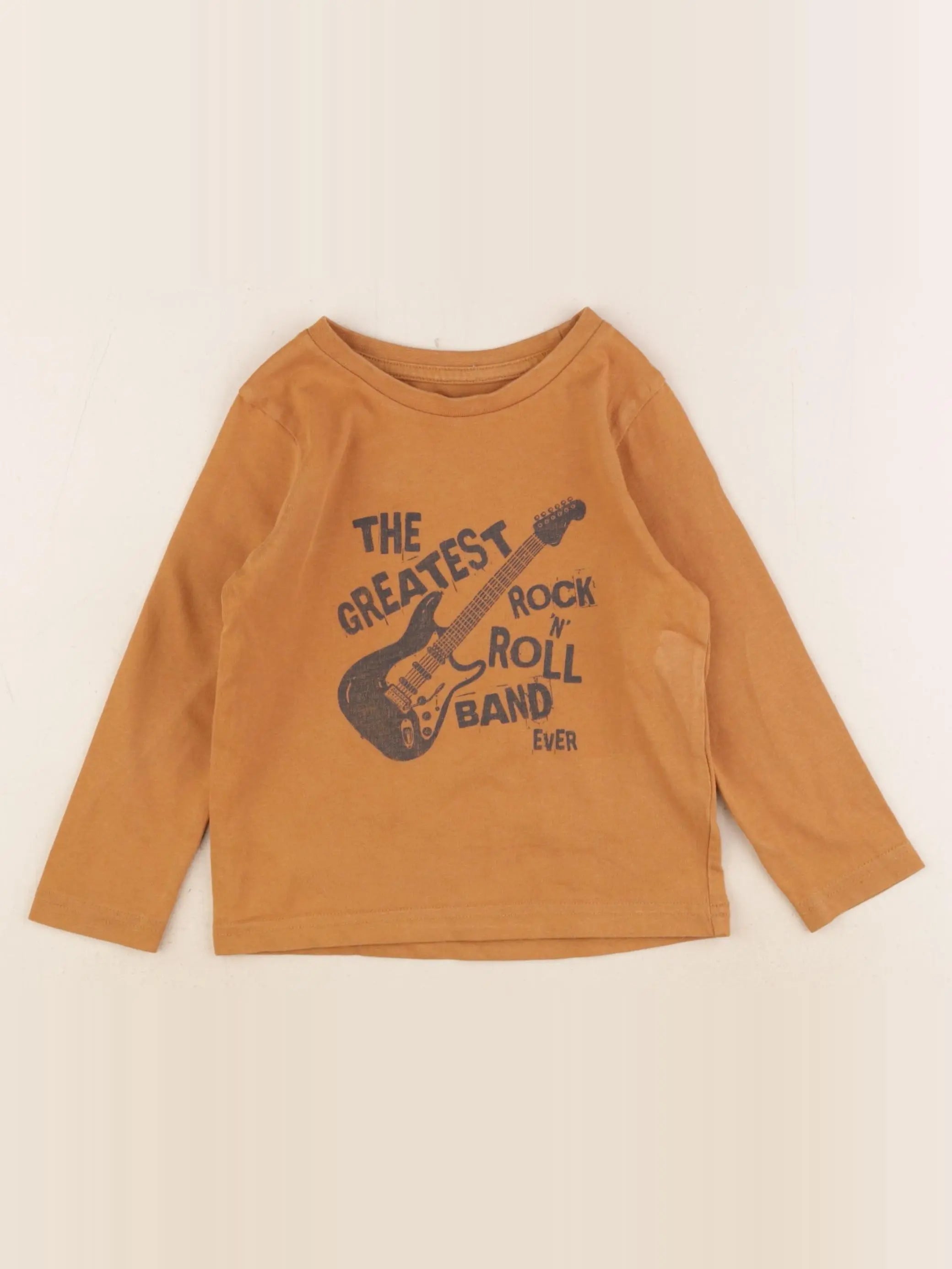 Vertbaudet - tee-shirt marron - 3 ans