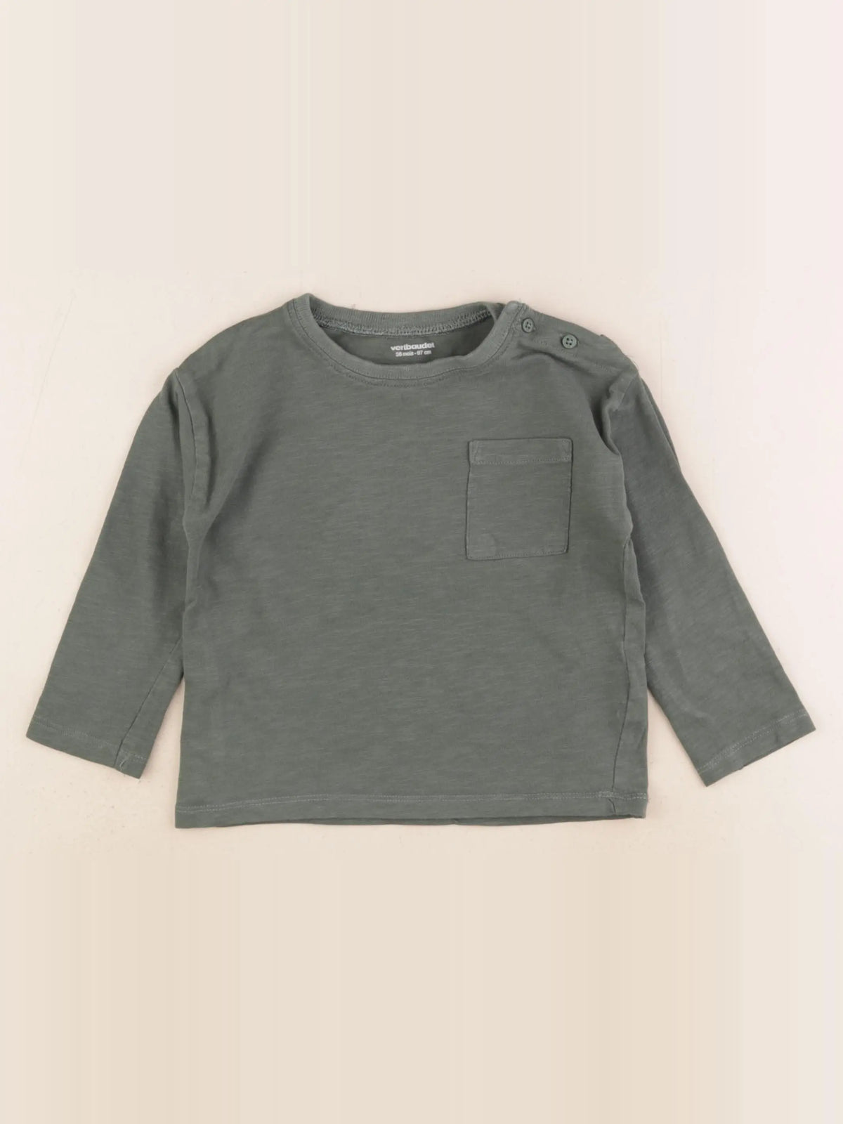 Vertbaudet - tee-shirt vert - 36 mois