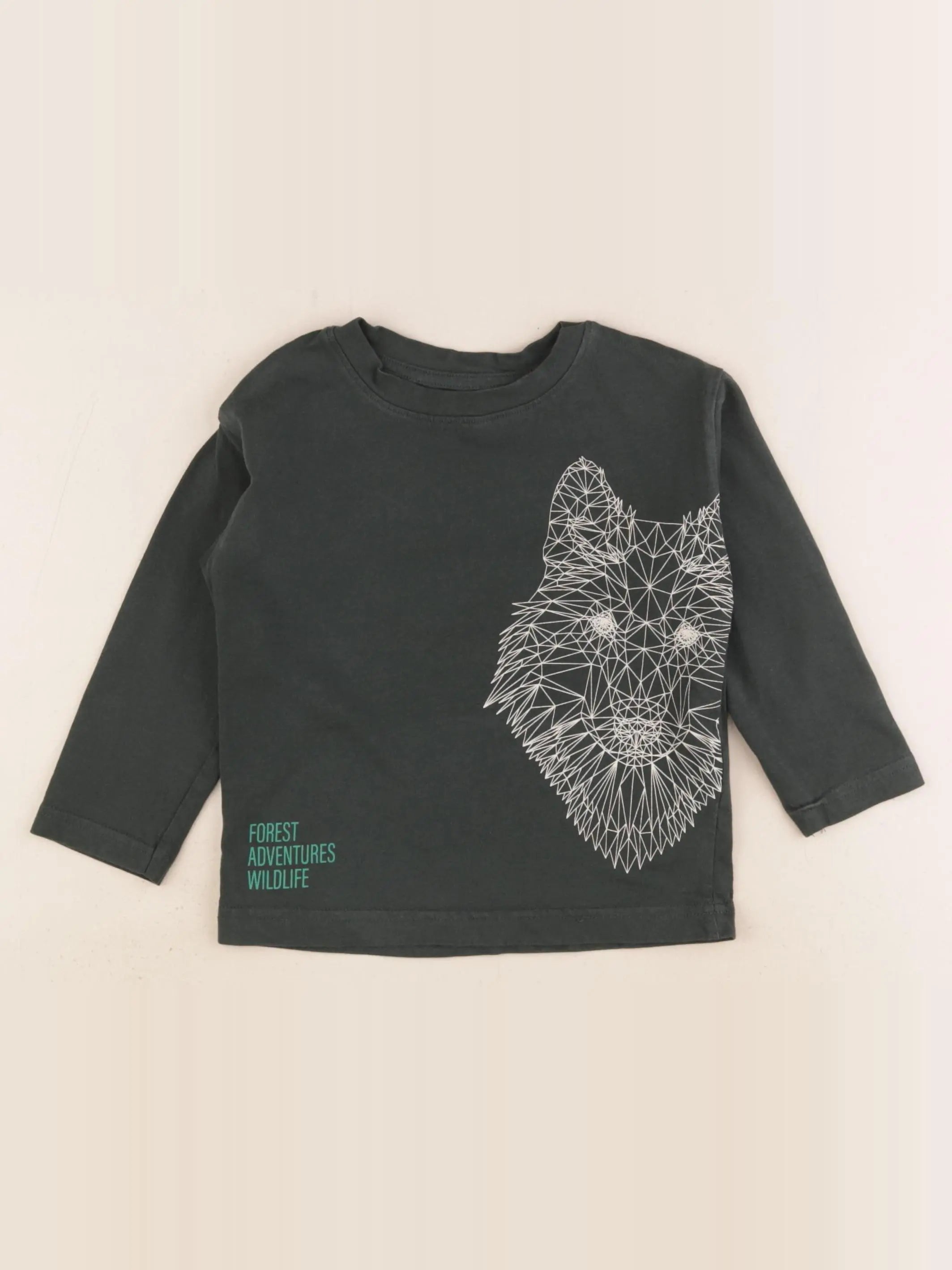 Vertbaudet - tee-shirt vert - 3 ans