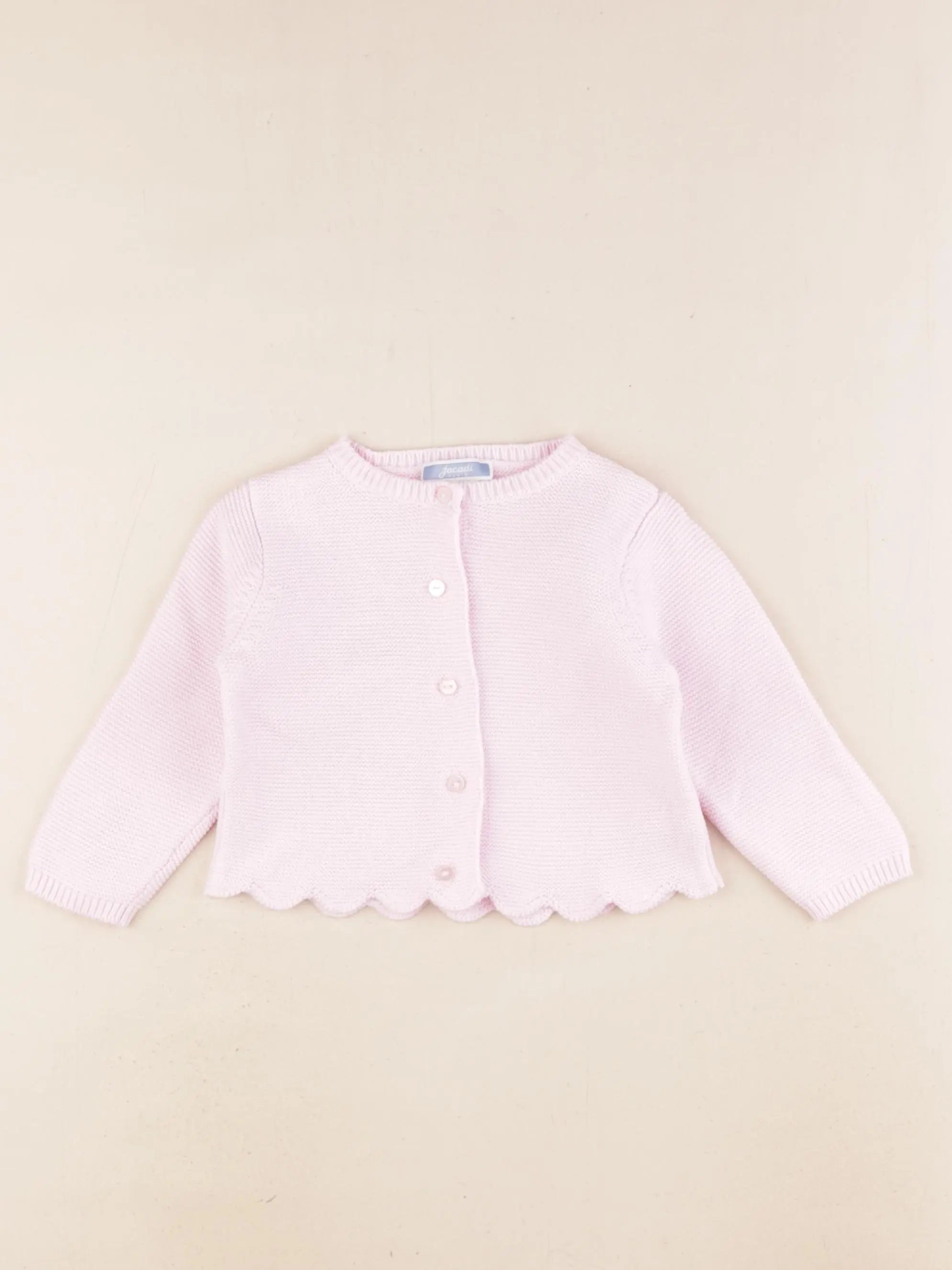 Jacadi - gilet rose - 12 mois