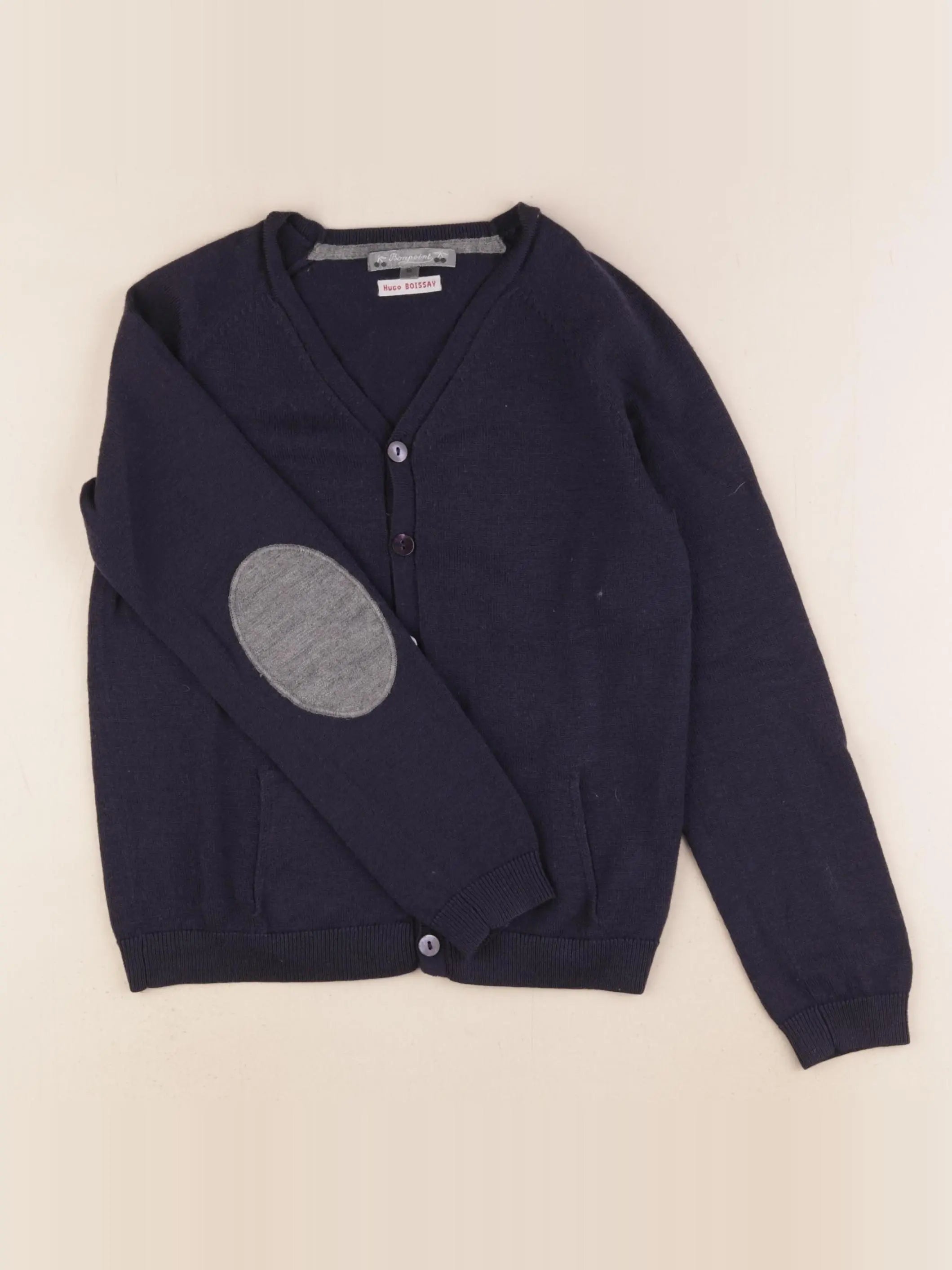 Bonpoint - gilet bleu - 8 ans