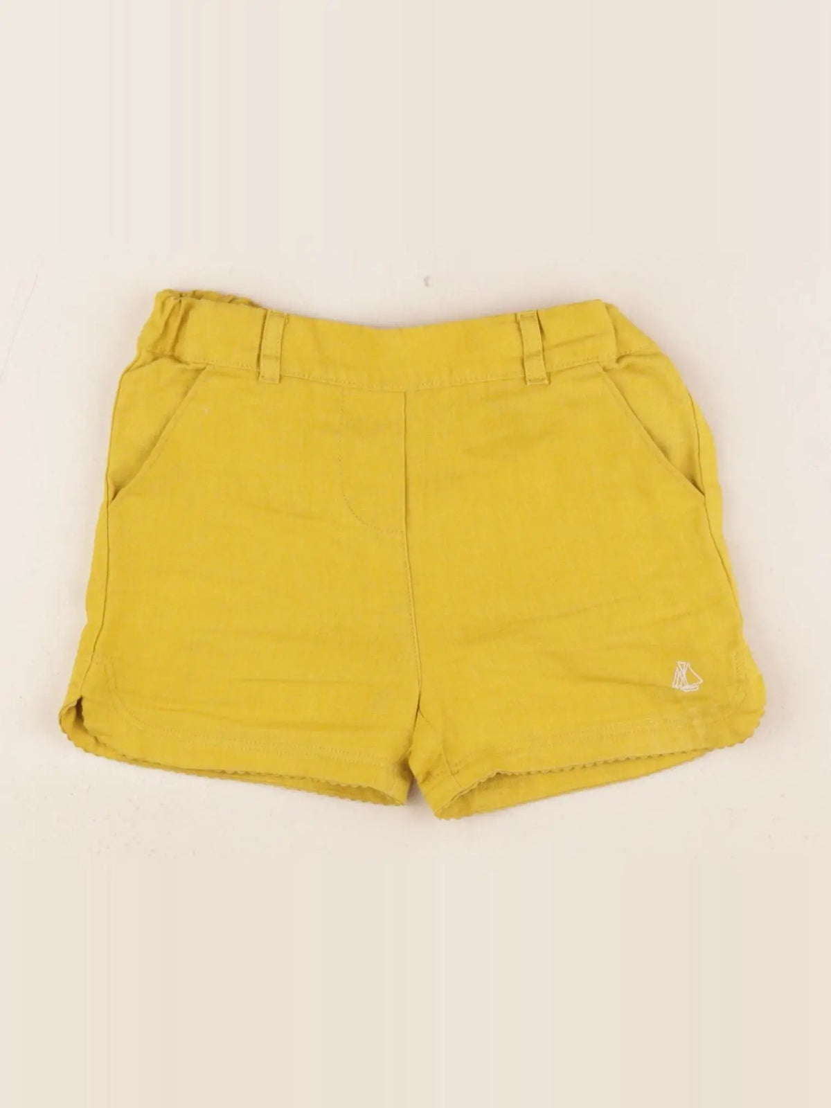 Petit Bateau - short jaune - 4 ans