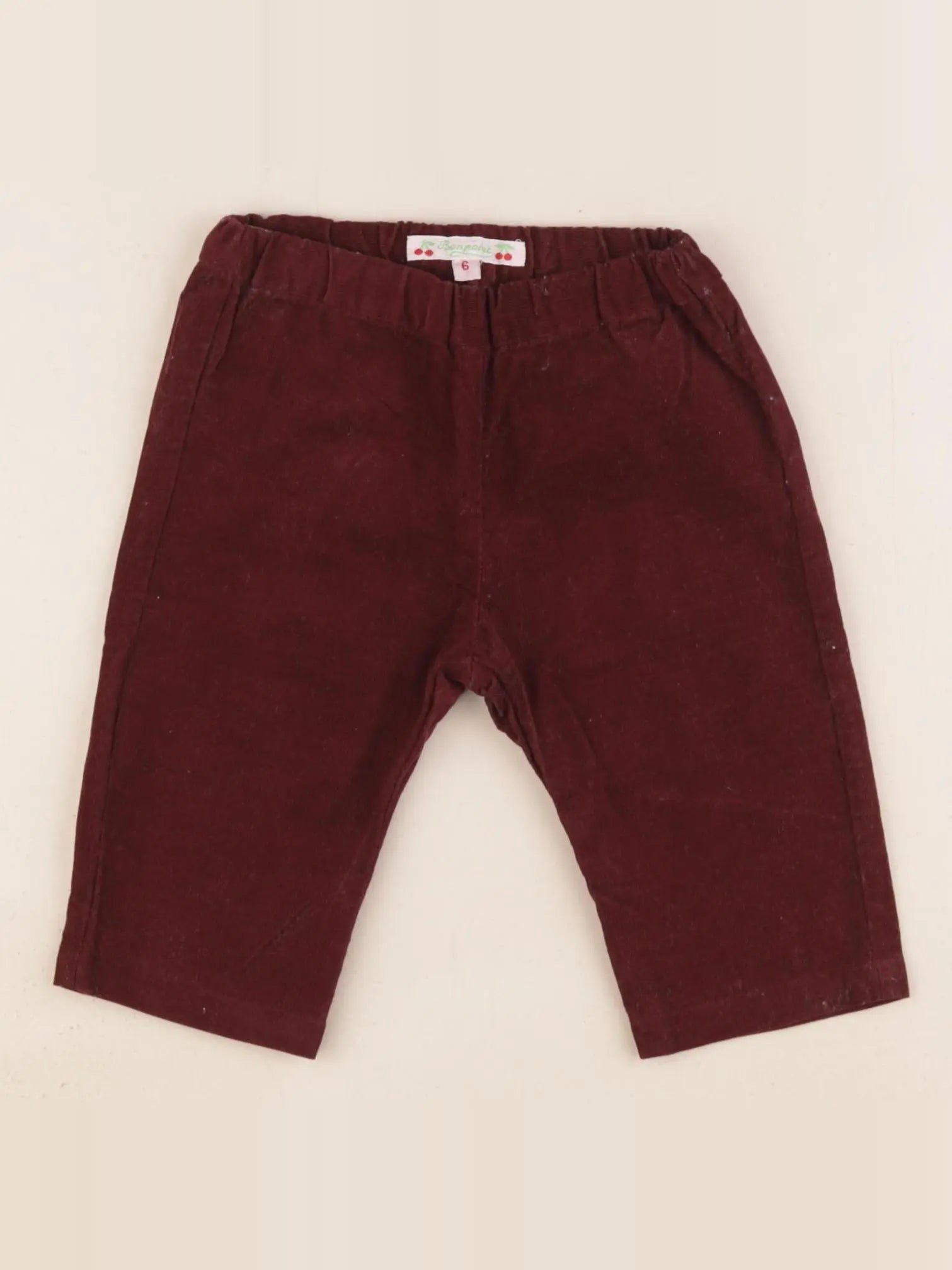 Bonpoint - pantalon rouge - 6 mois