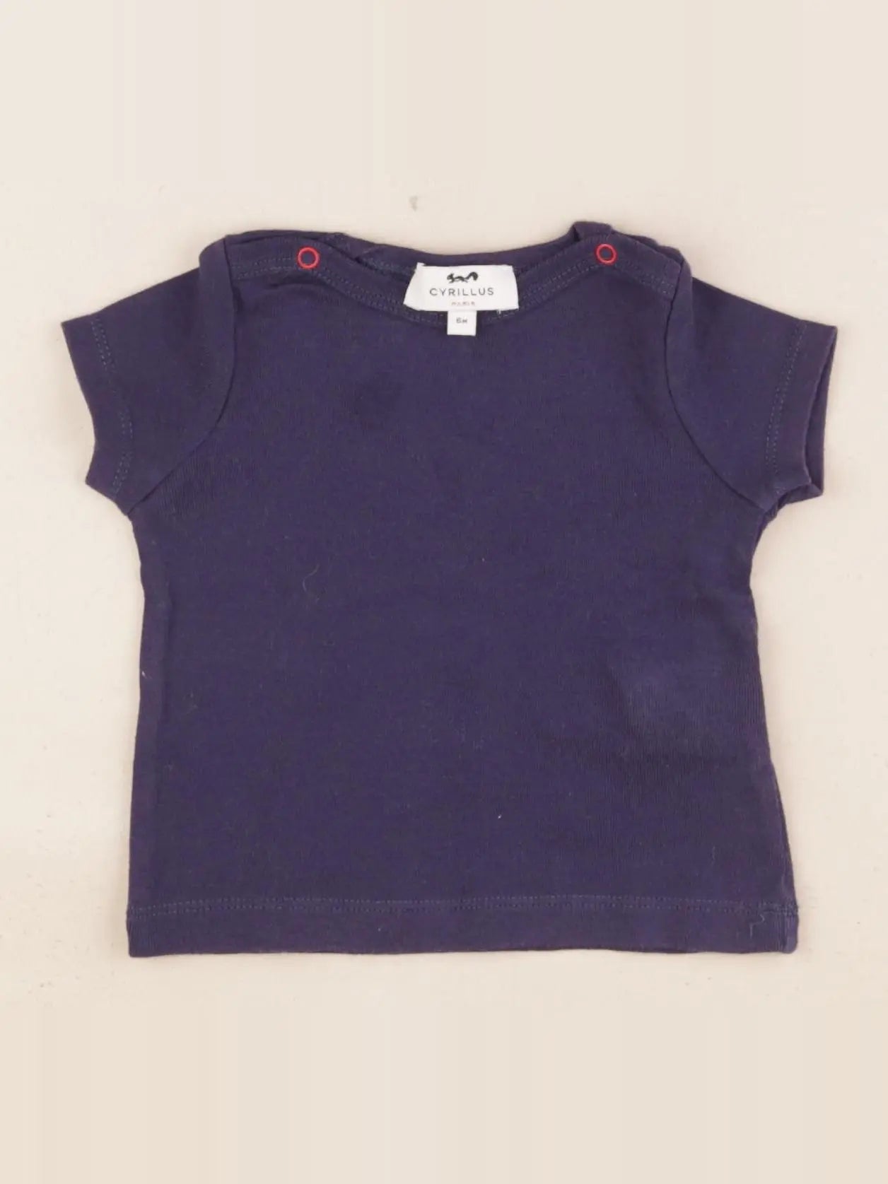 Cyrillus - tee-shirt bleu - 6 mois