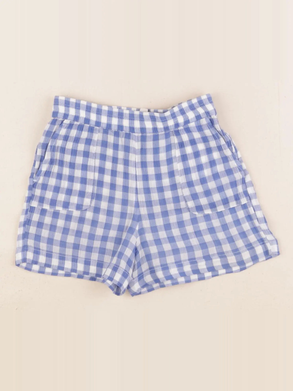 Bonton - short blanc, bleu - 2 ans