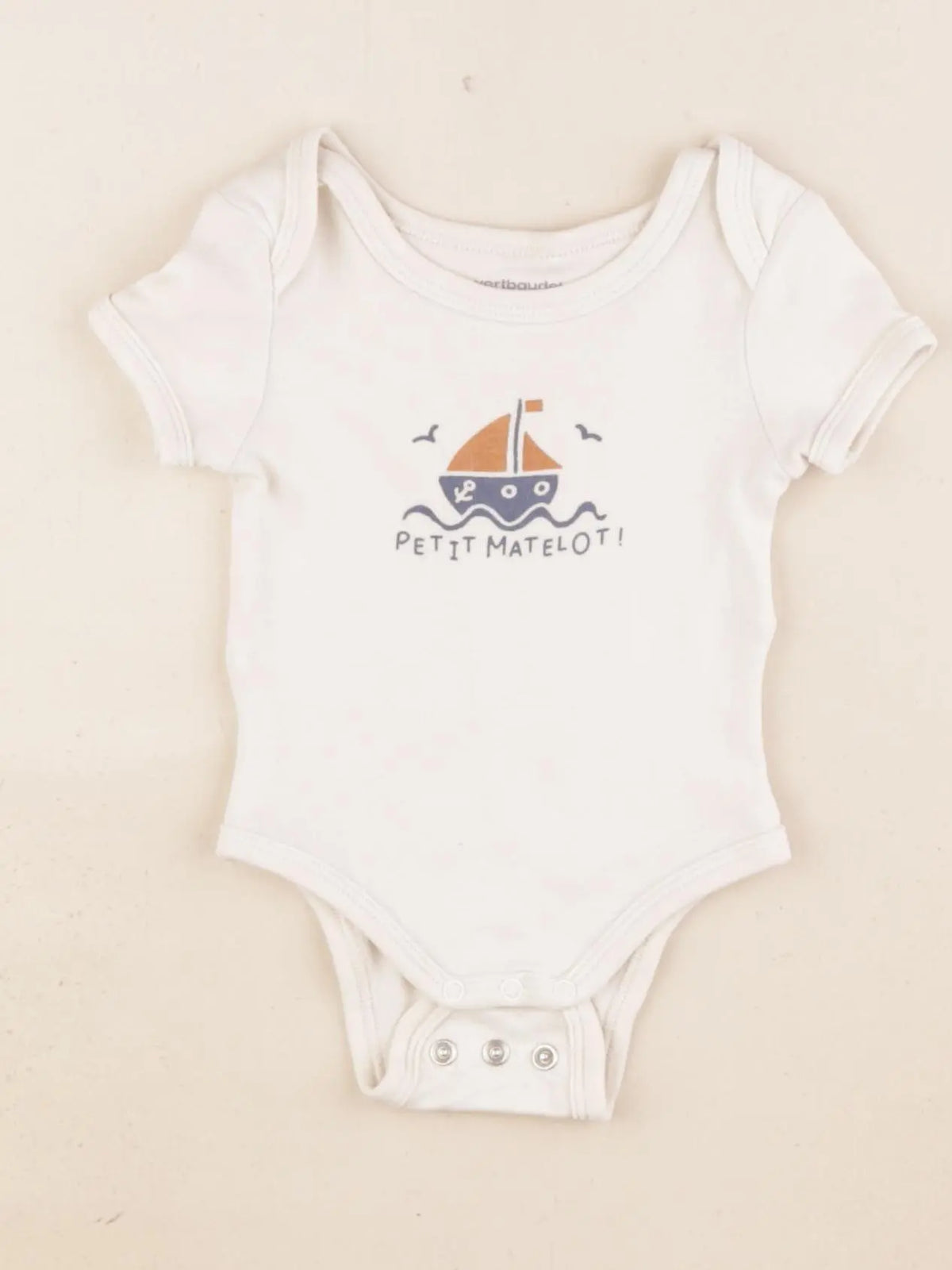 Vertbaudet - body marron - 3 mois