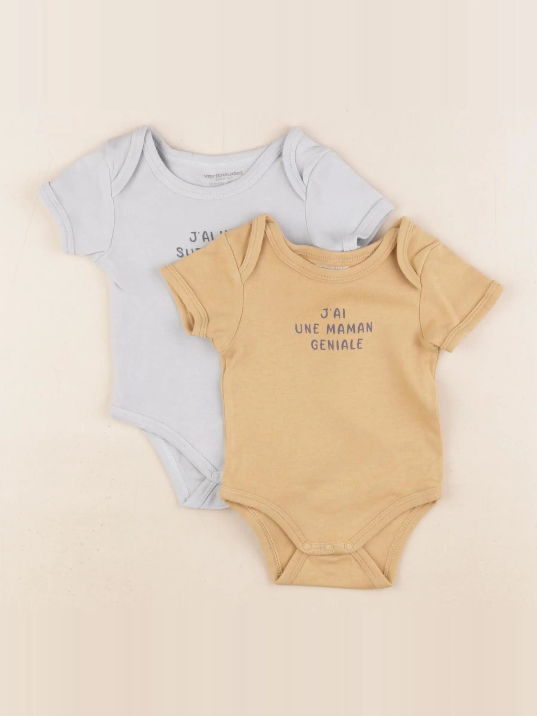 Vertbaudet - body multicolore - 3 mois
