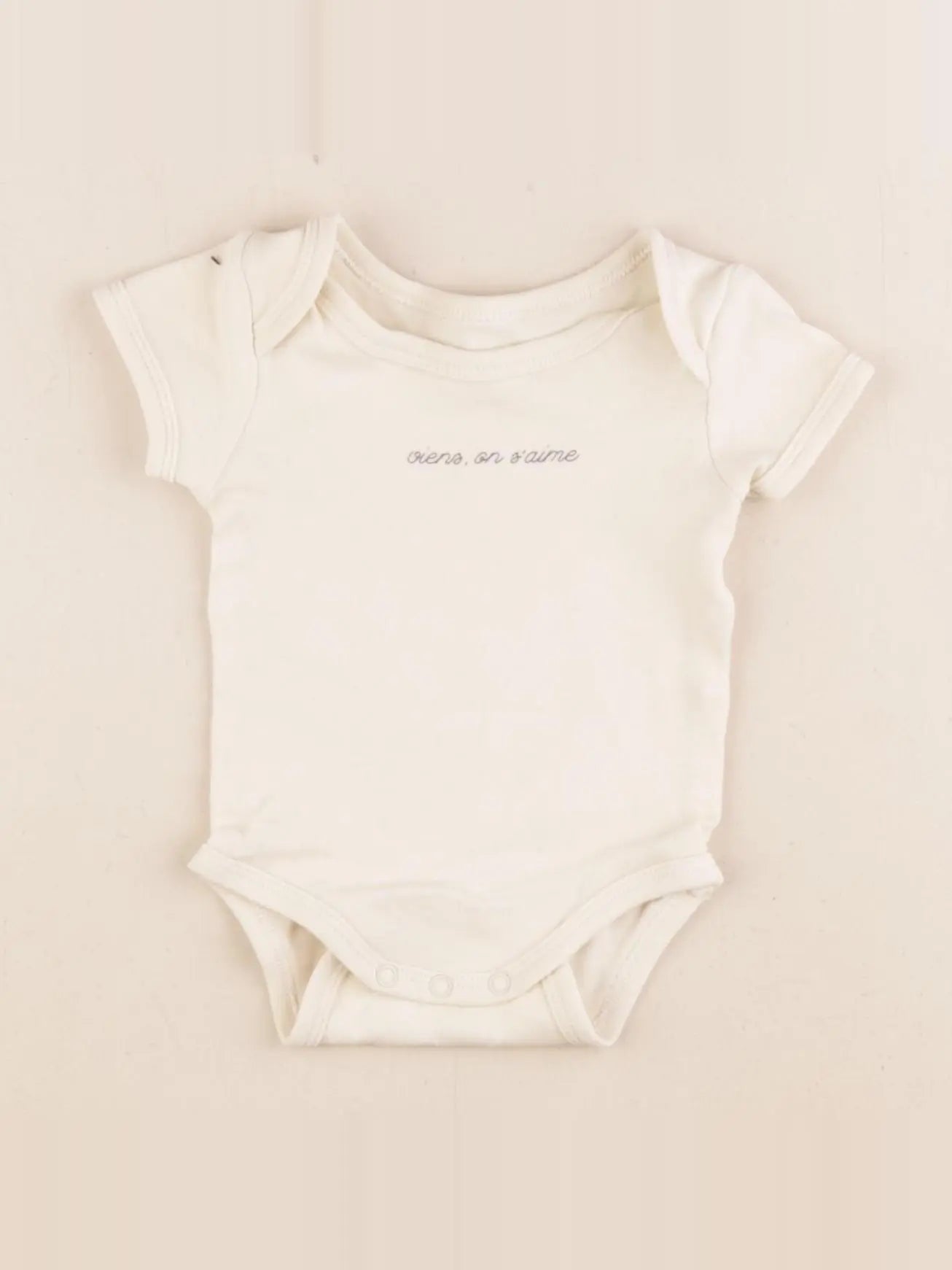 Vertbaudet - body beige - 3 mois